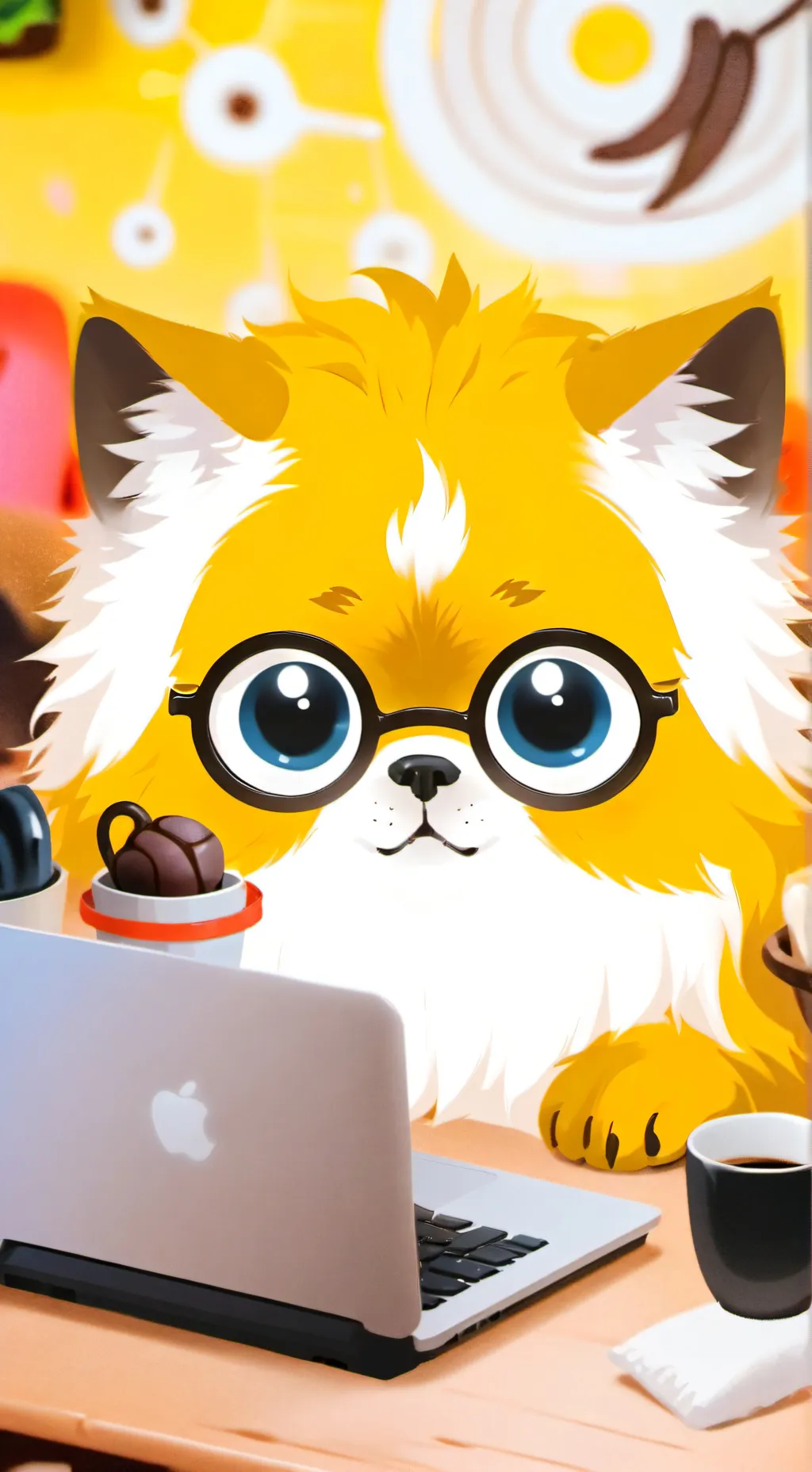 ai character: MochiMeme background