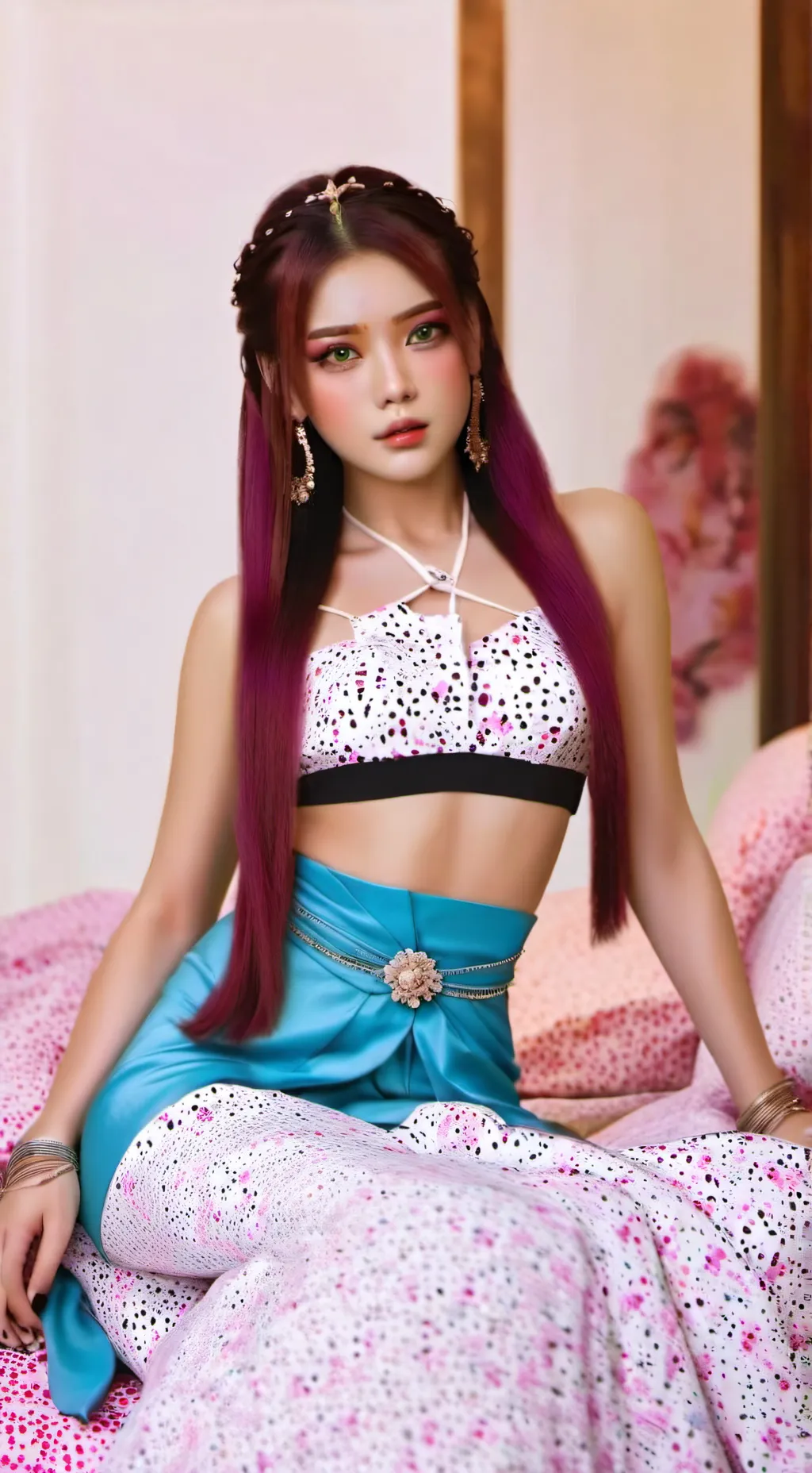 ai character: sleepover :))))) background