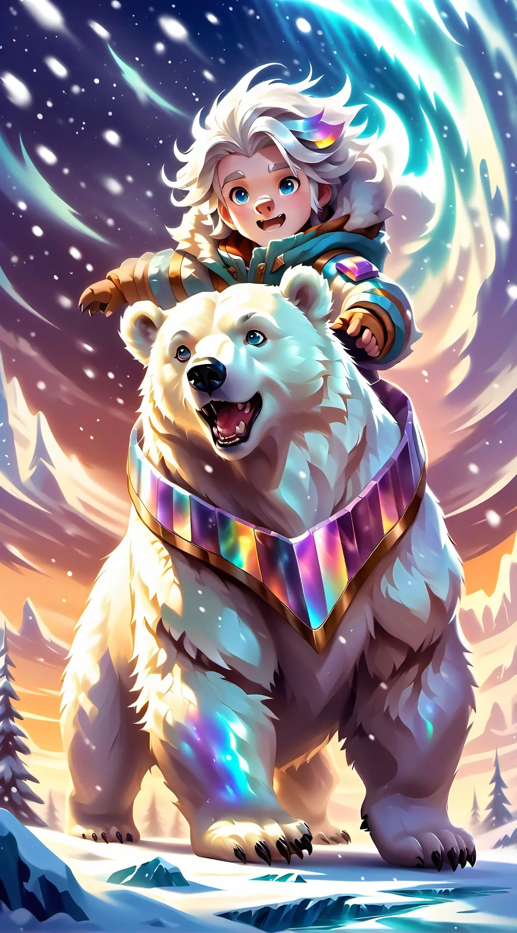 ai character: Serena & Leon background