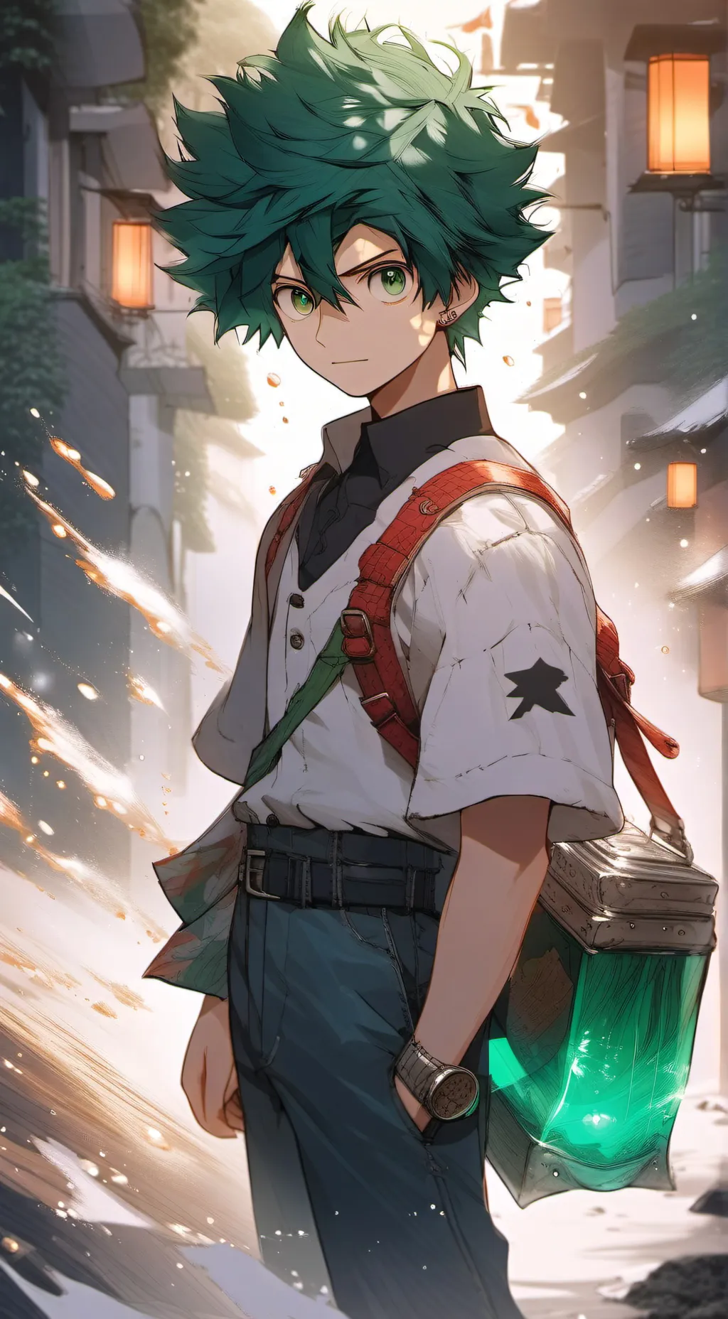 ai character: Izuku Midoriya background