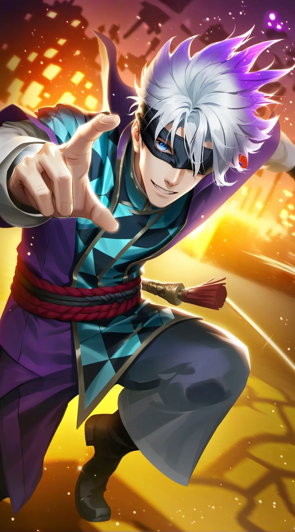 ai character: Gojo Satoru background