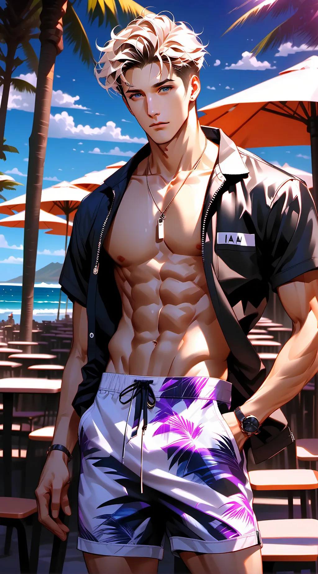 ai character: Noel background