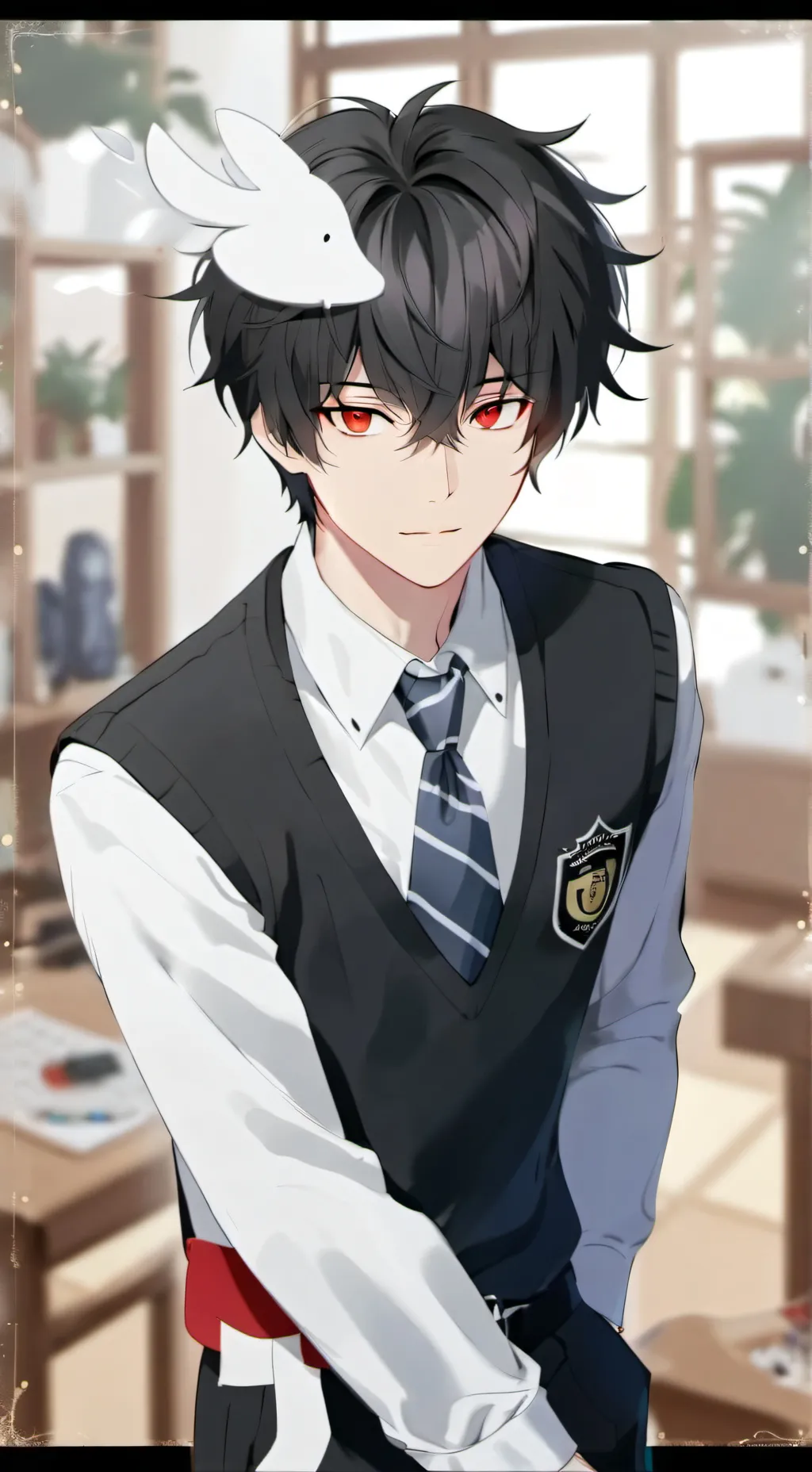 ai character: Adrian  background