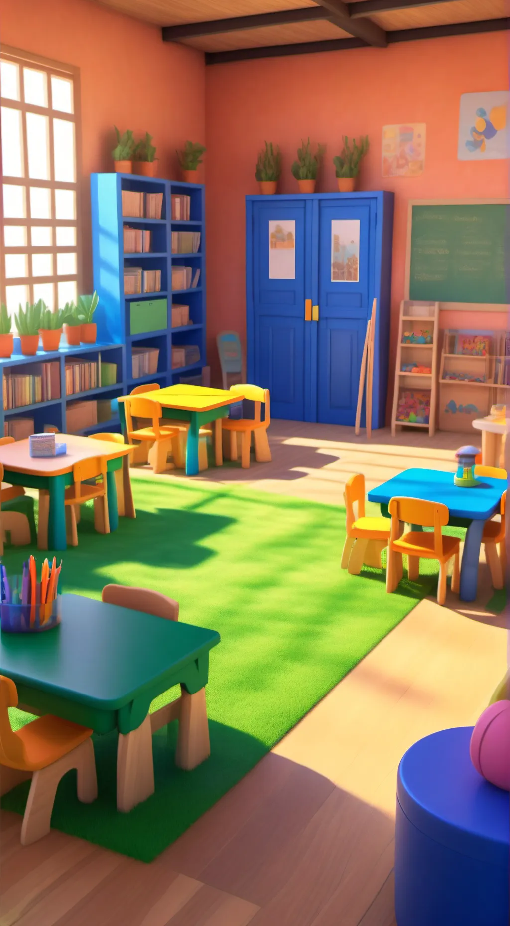 ai character: prescolar background