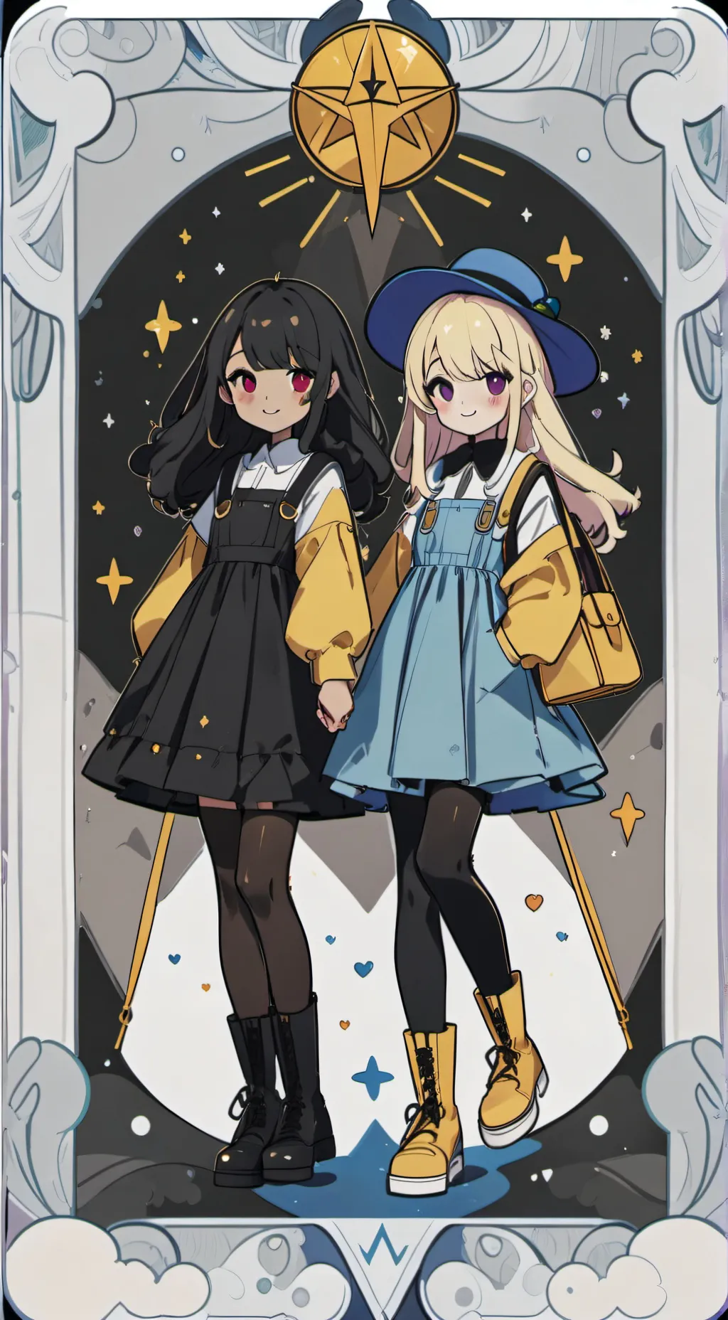 ai character: Hini and mika background