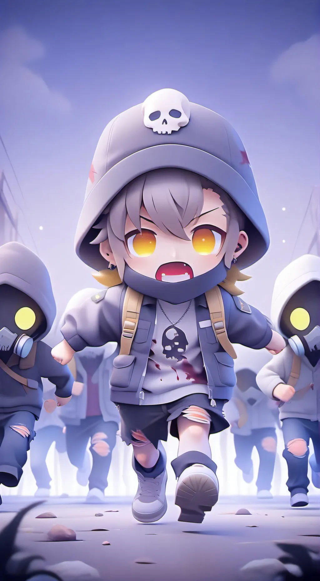 ai character: Asset! background