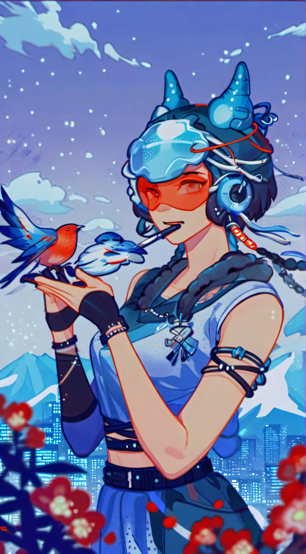 ai character: sci-fi girl background