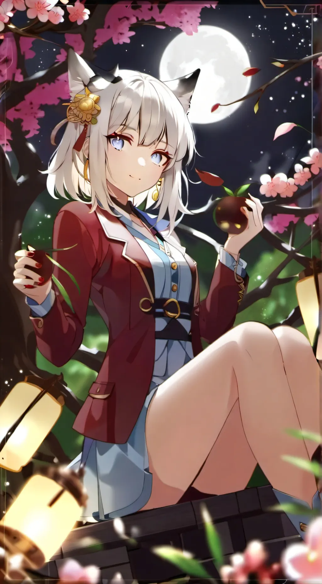 ai character: Sakura background