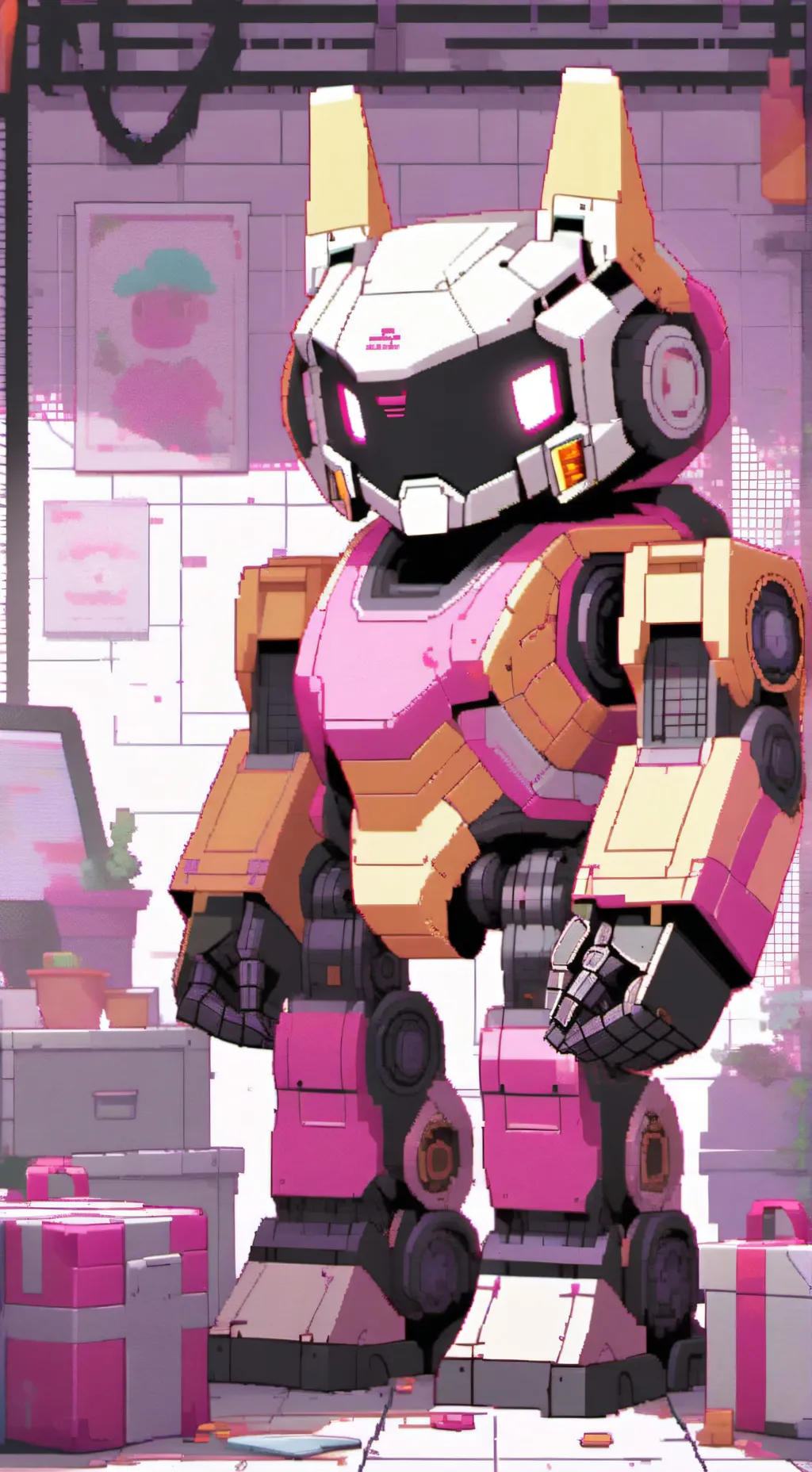 ai character: Kawaii  background