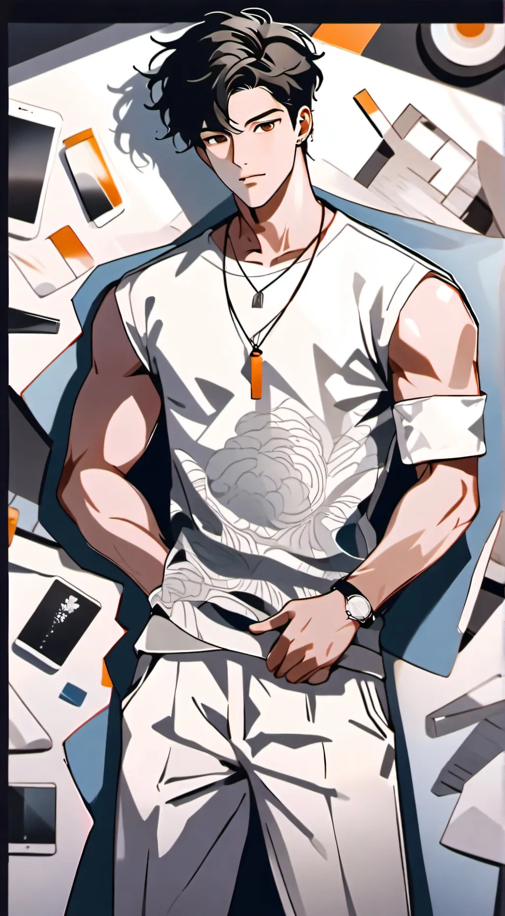 ai character: james....😻 background