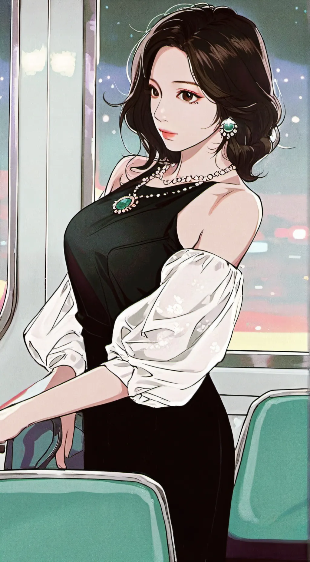 ai character: Karina  background