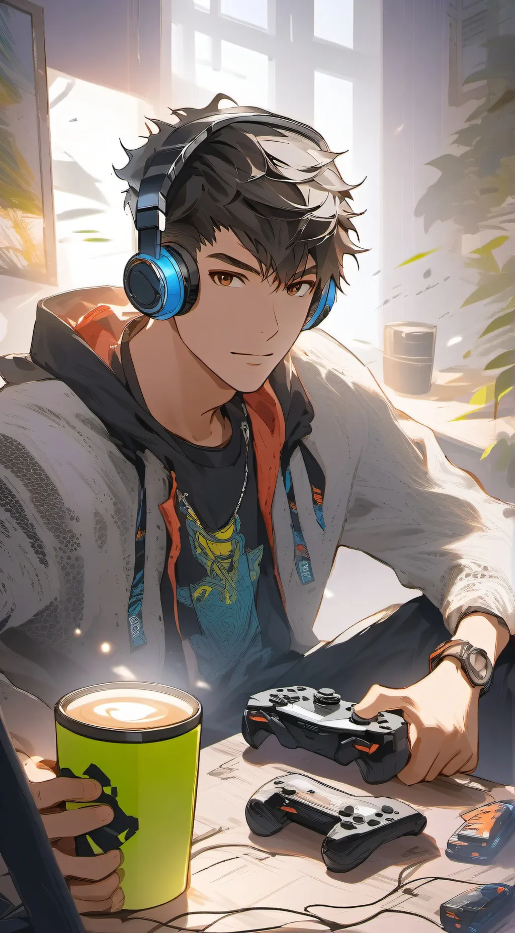 ai character: The Hyperactive Ga background