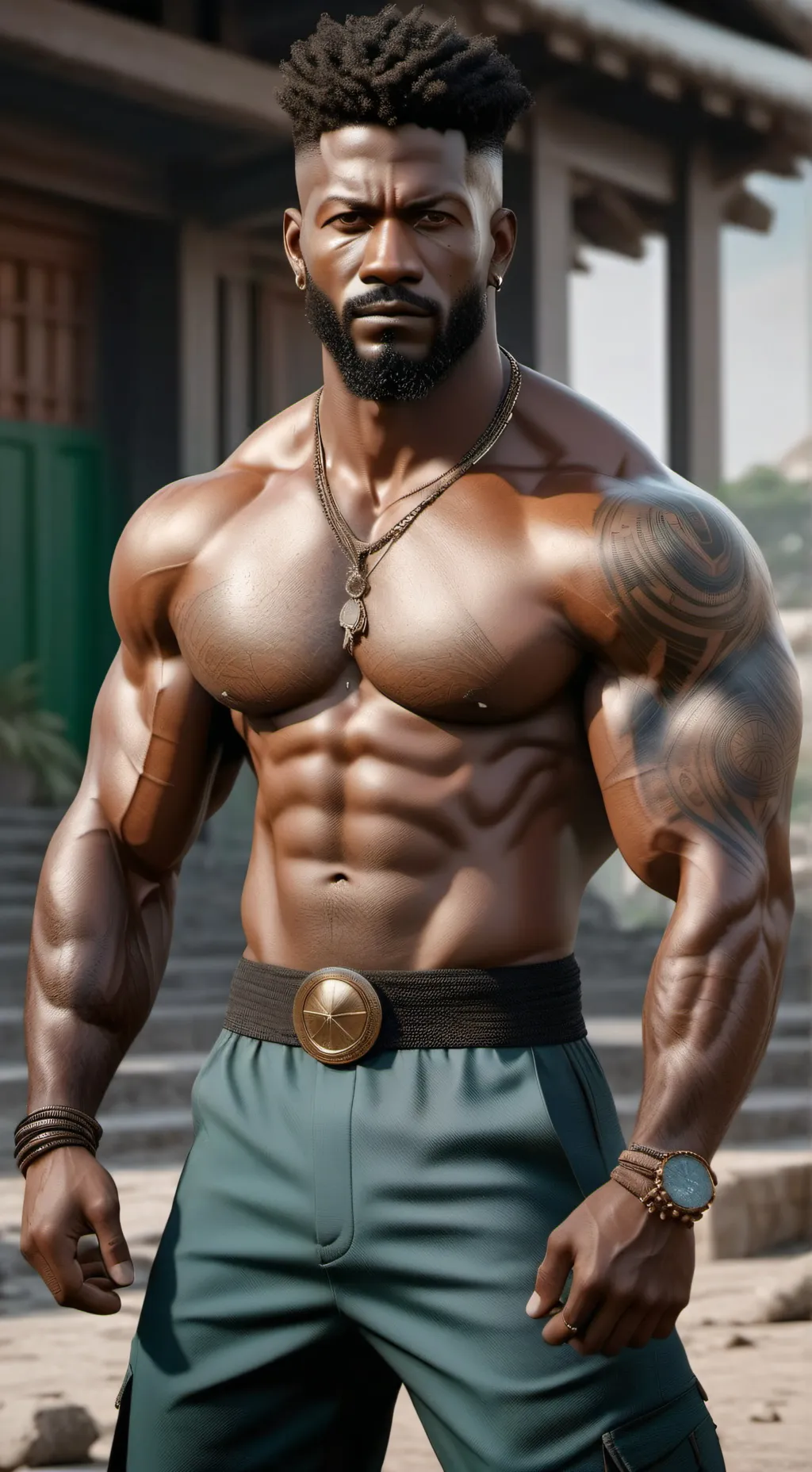 ai character: Old spice background