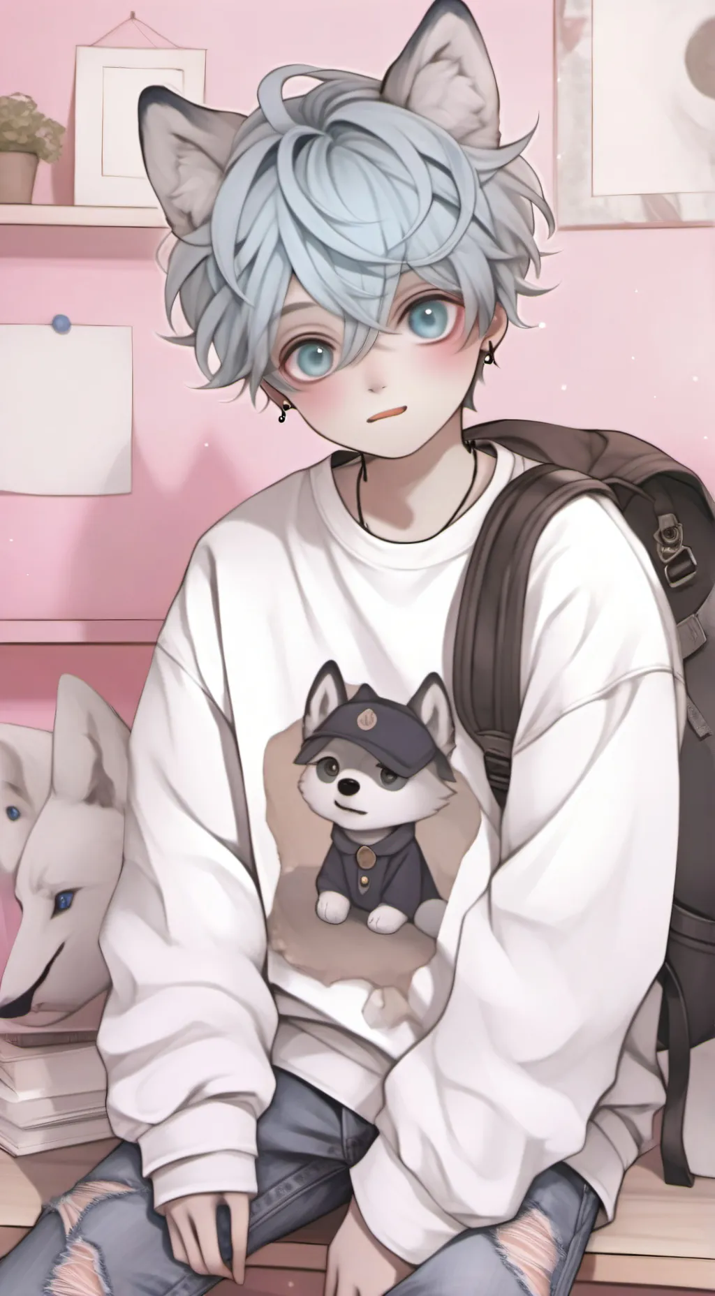 ai character: 💙bluey💙 background