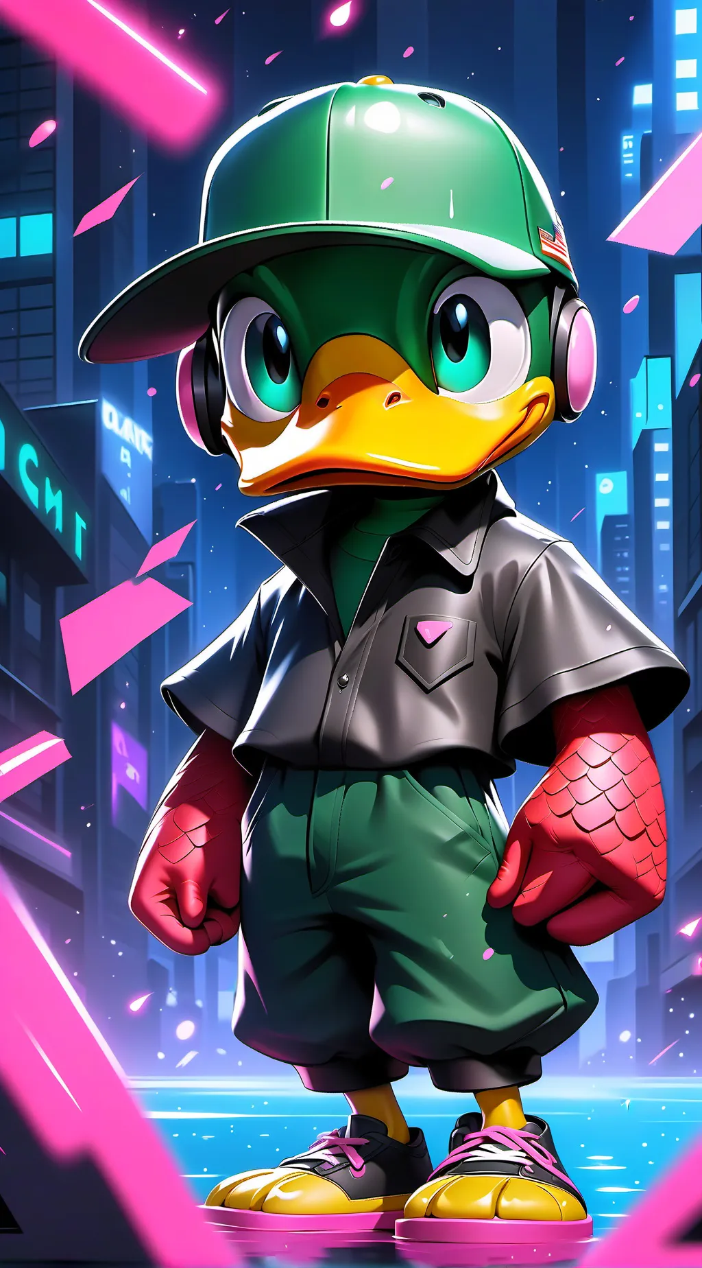 ai character: Plucky  background