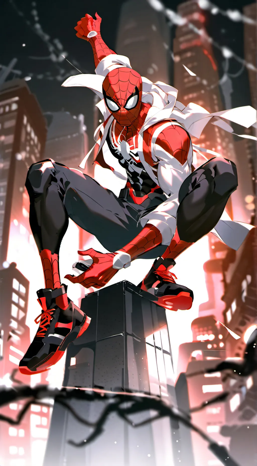 ai character: spider-man background