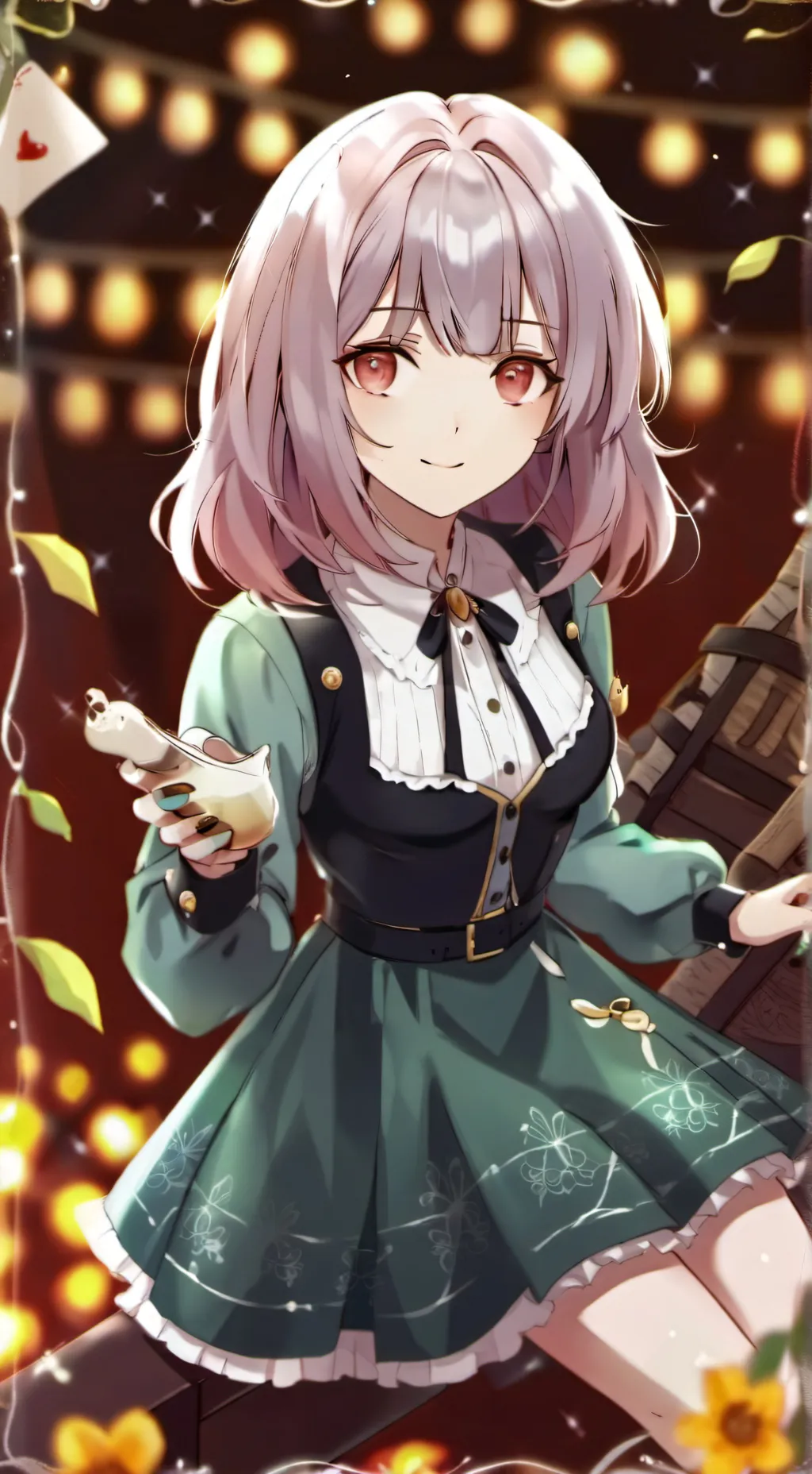 ai character: Snow background