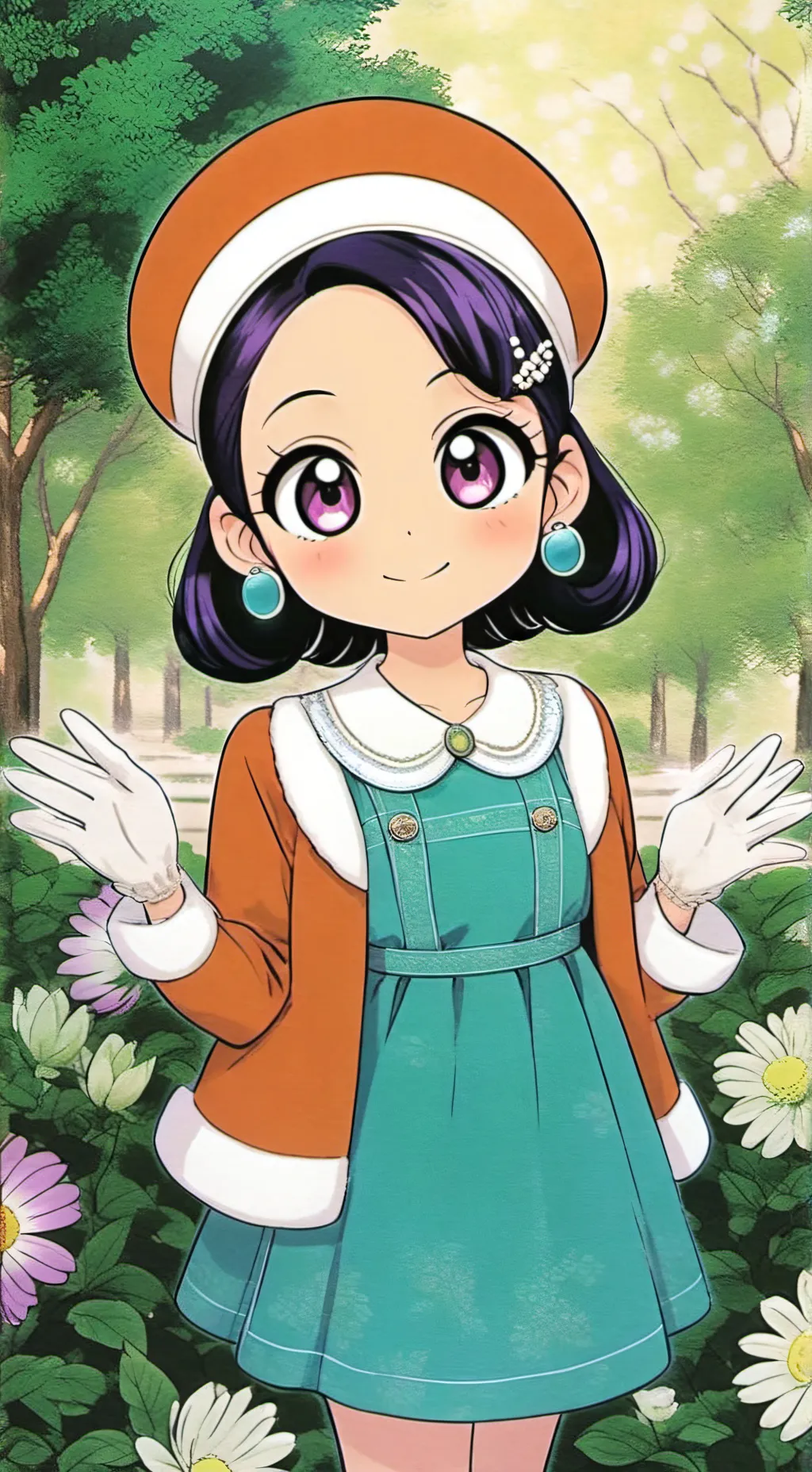 ai character: 🟣🟣 background