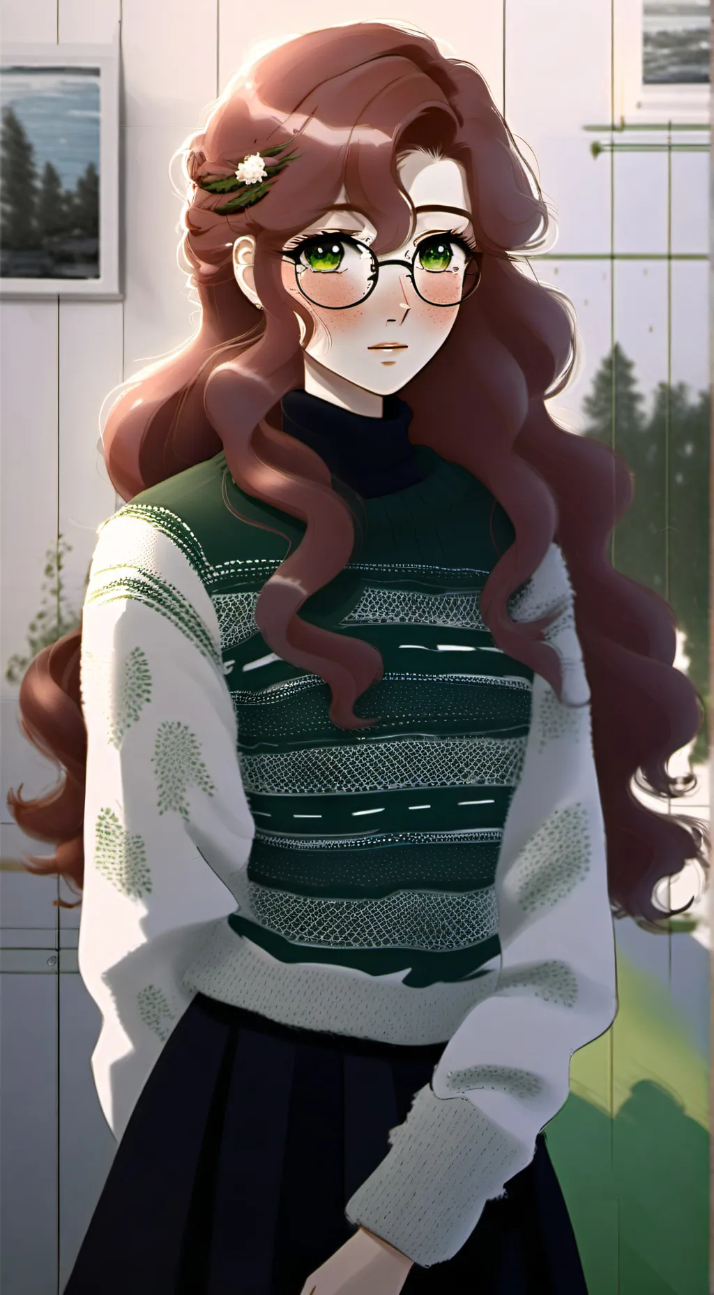 ai character: Rose Afton  background