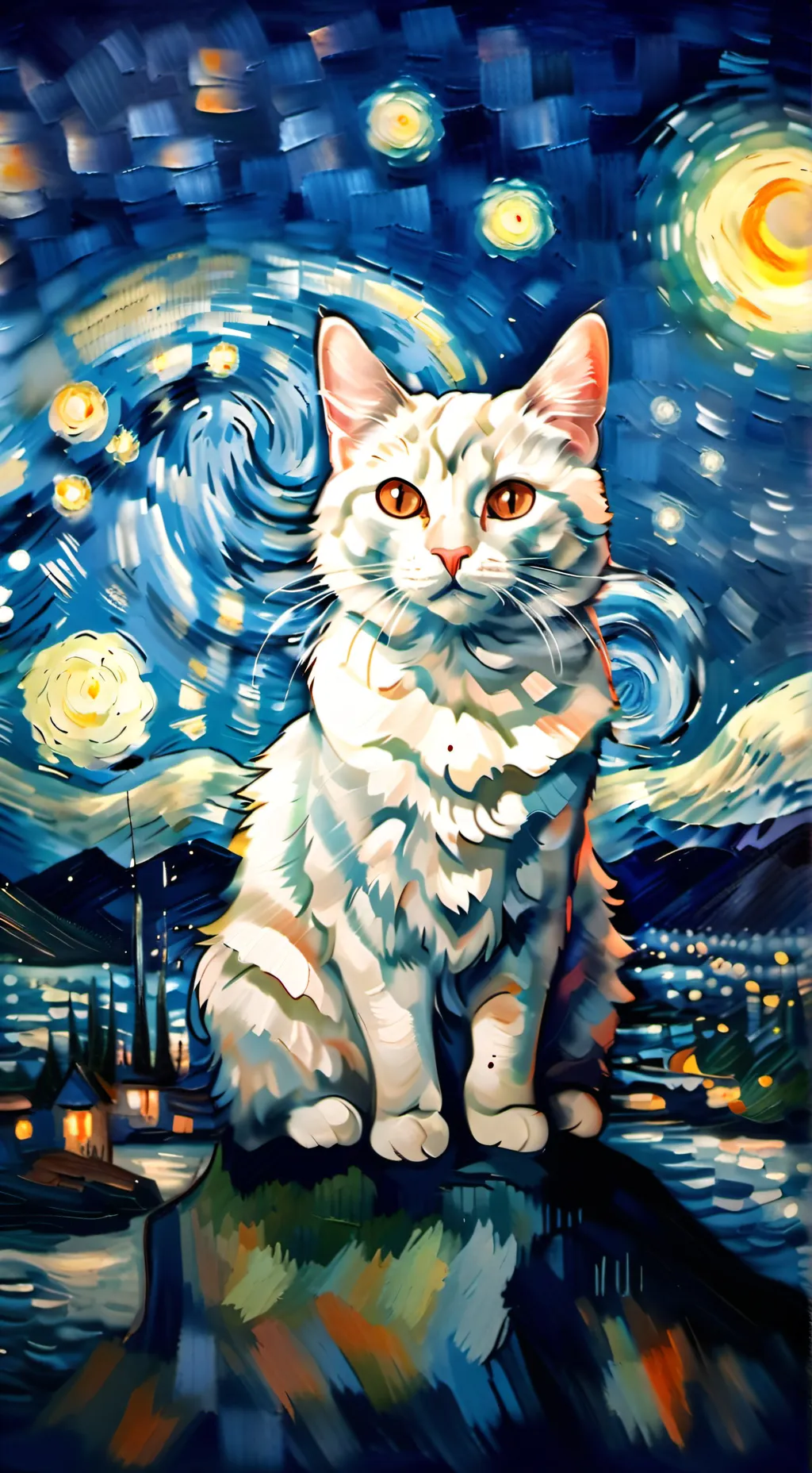 ai character: gato fofo background