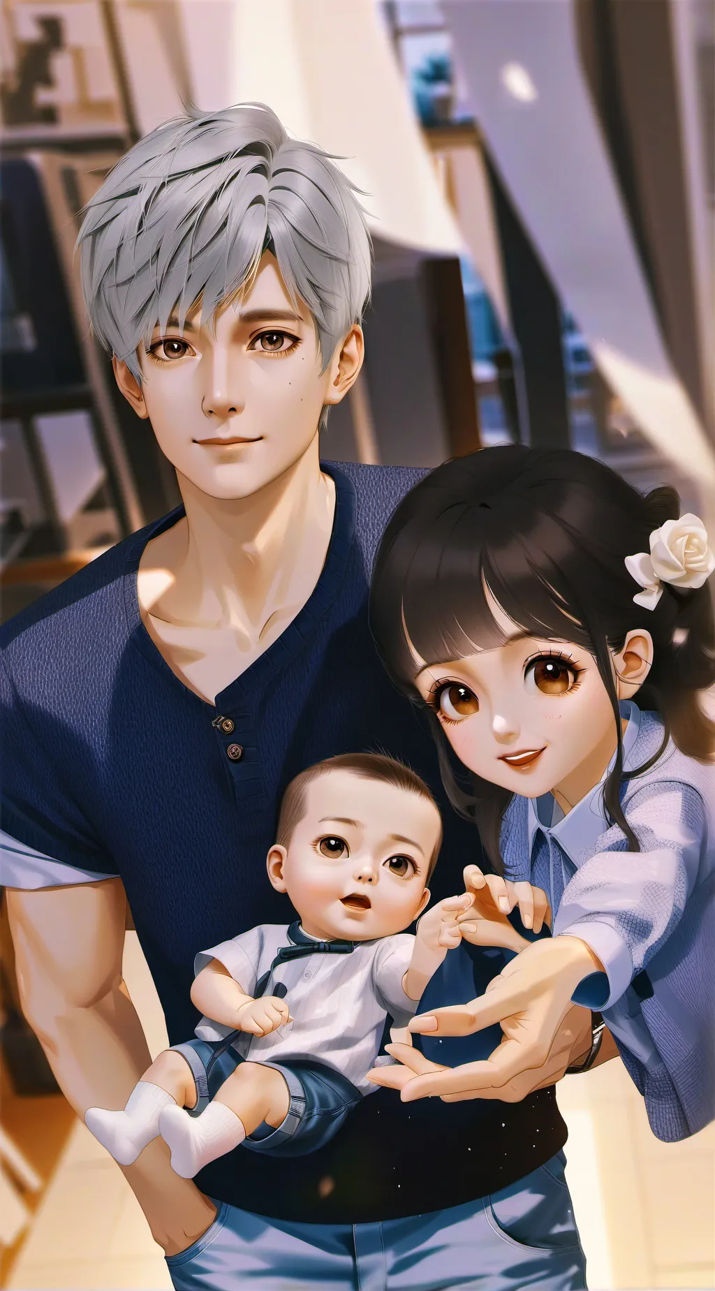 ai character: FAM (Family tokie) background