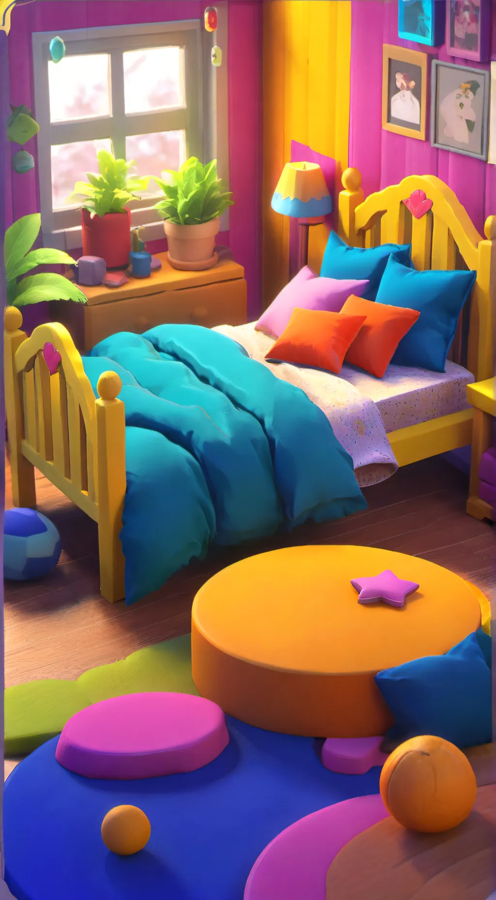 ai character: Johnny's sleepover background
