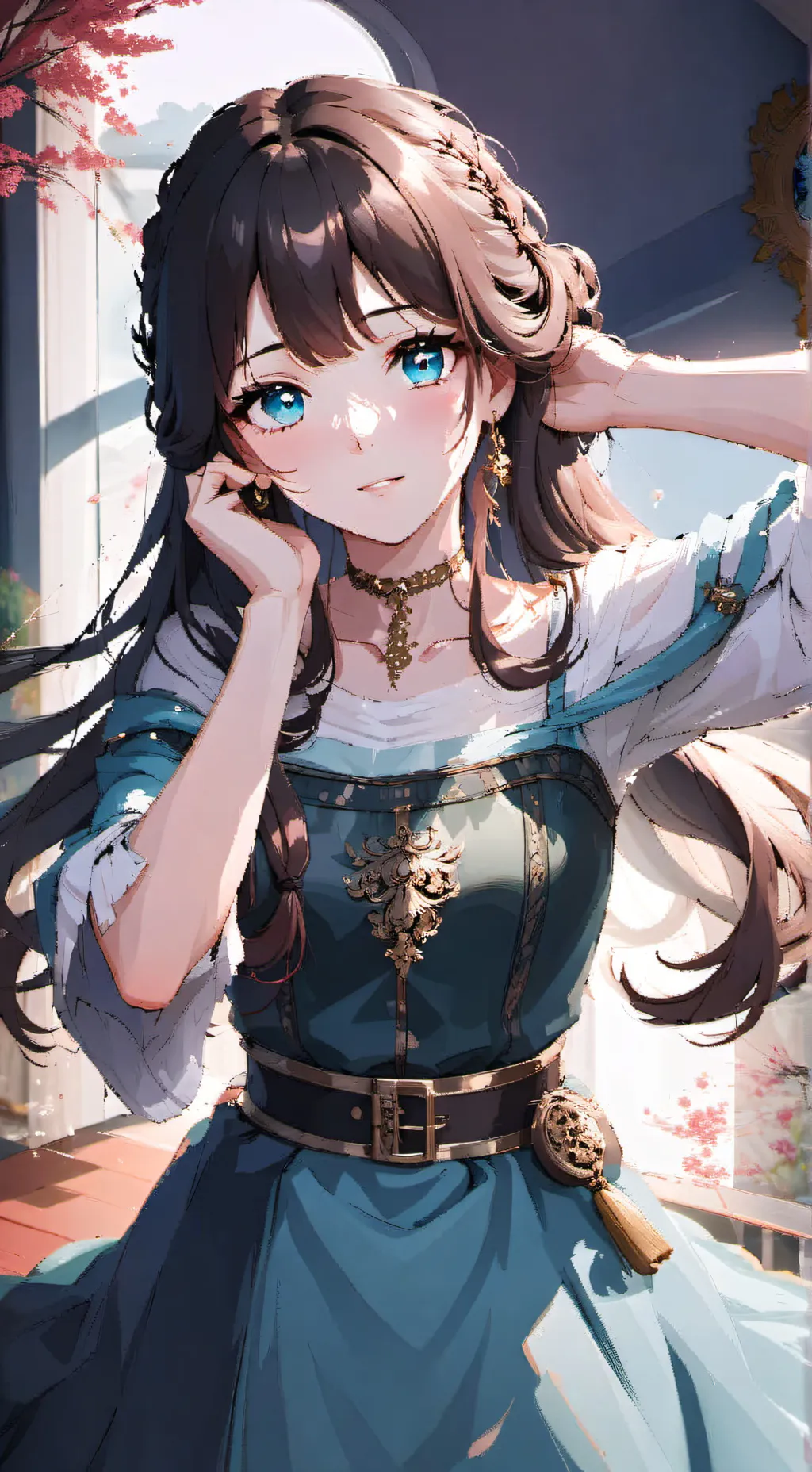 ai character: Lisa 🤍 background