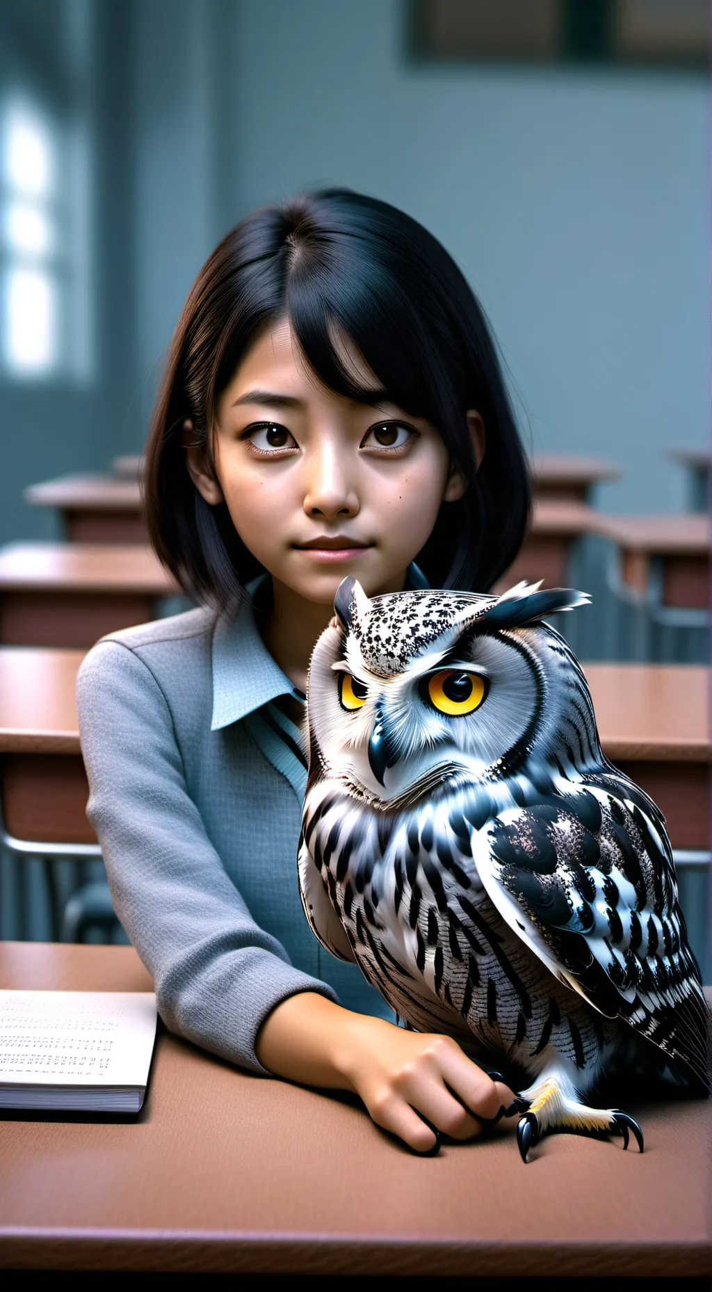 ai character: Olivia the Owl background