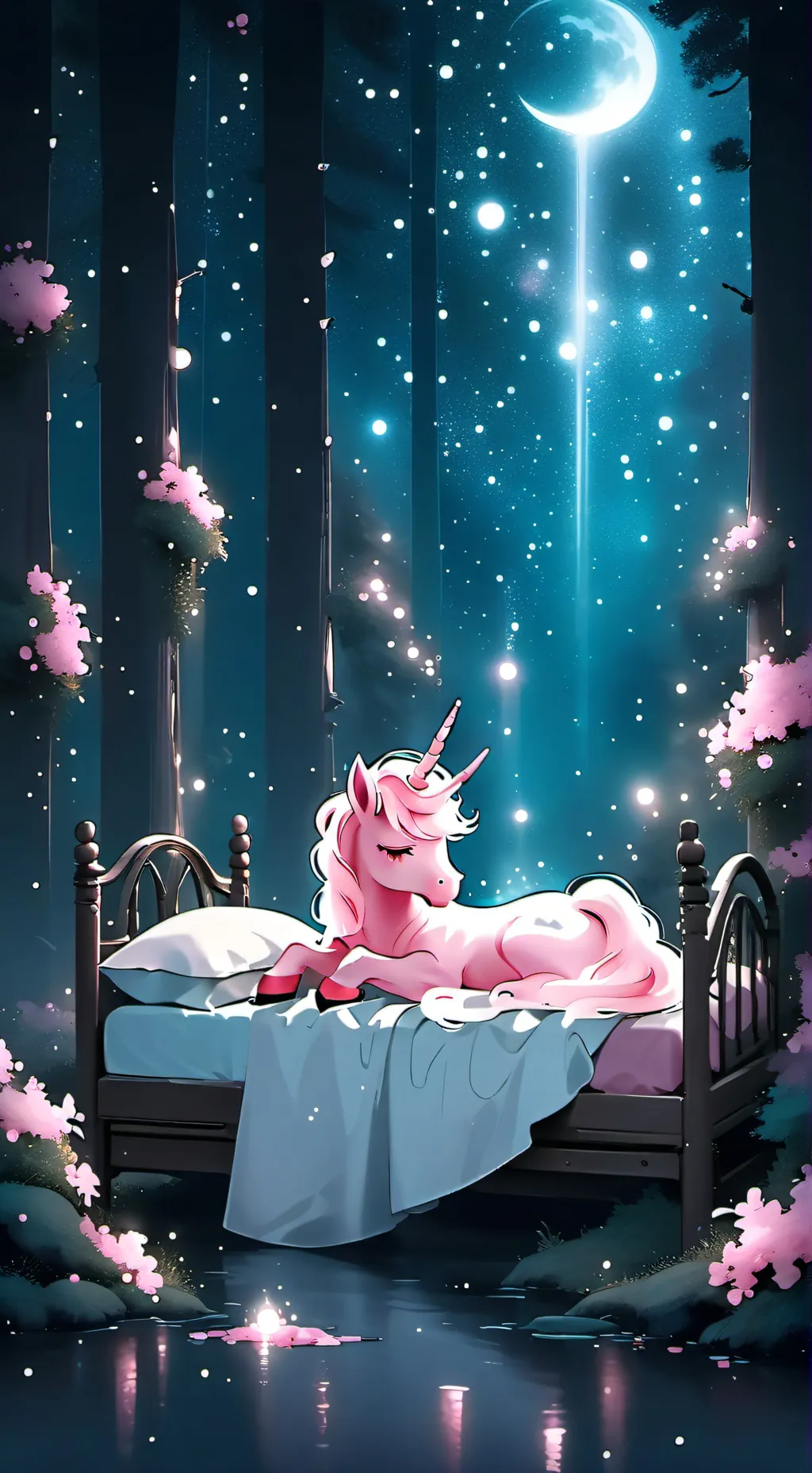 ai character: unicorn  background