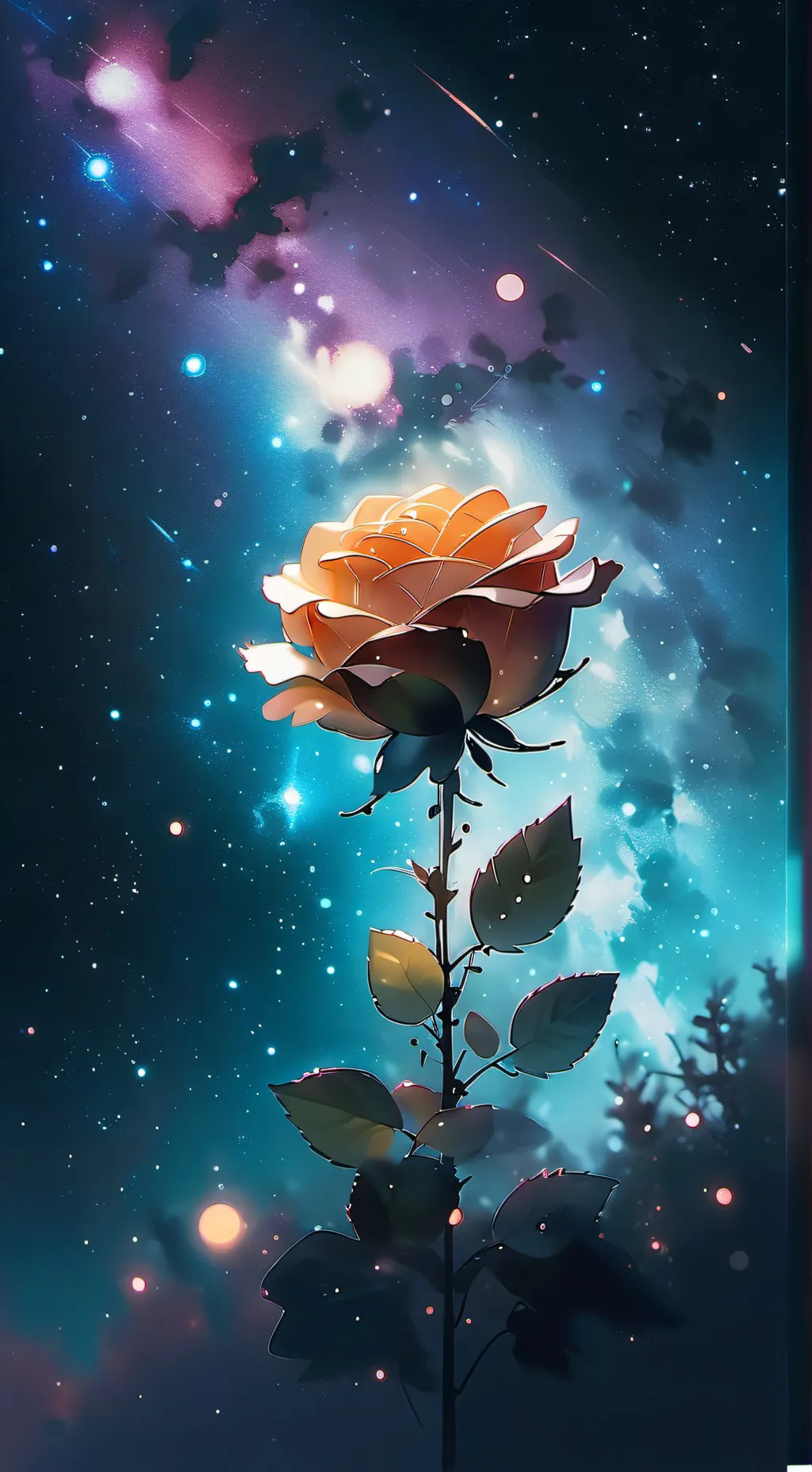 ai character: Request flower background