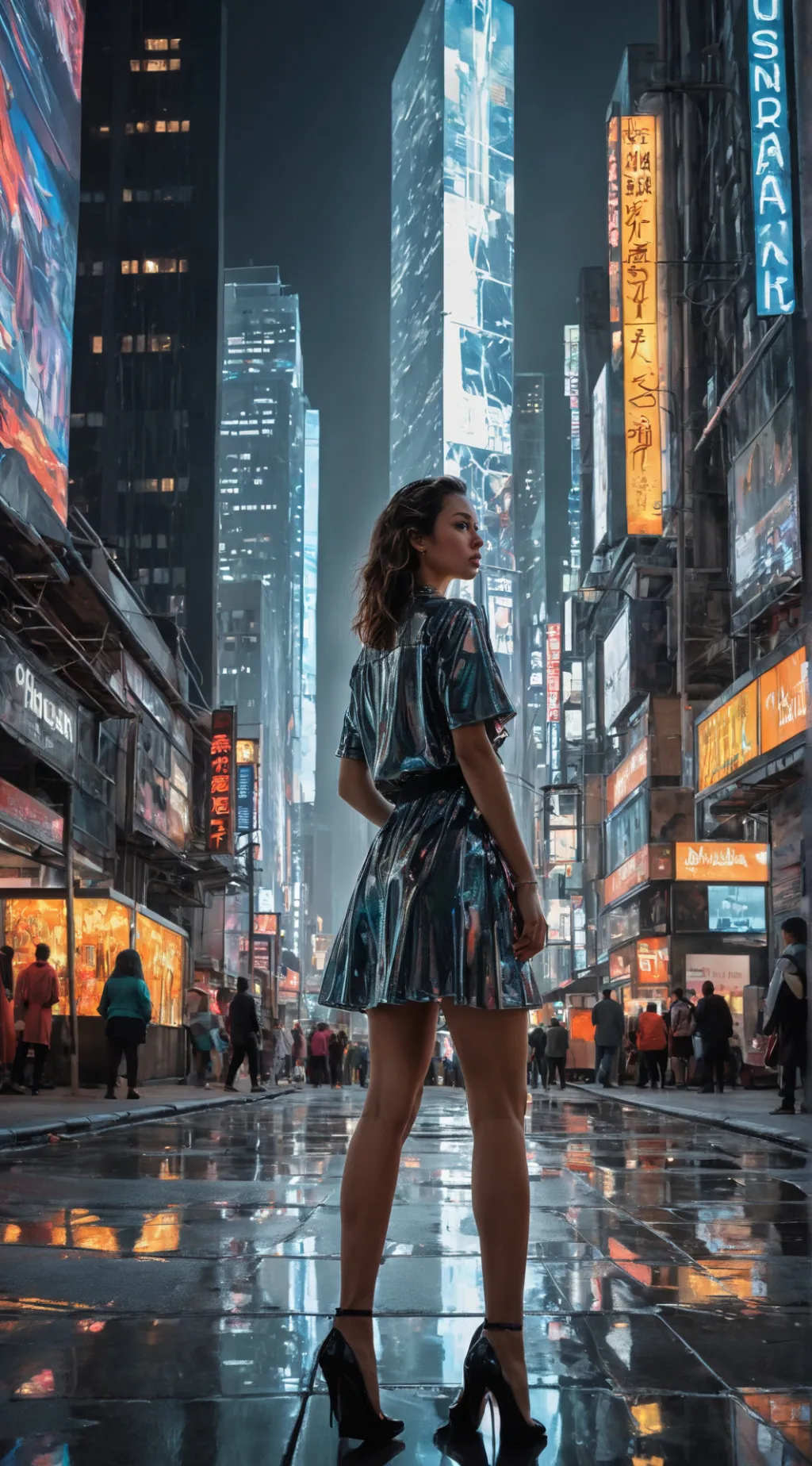 ai character: Kny modern background