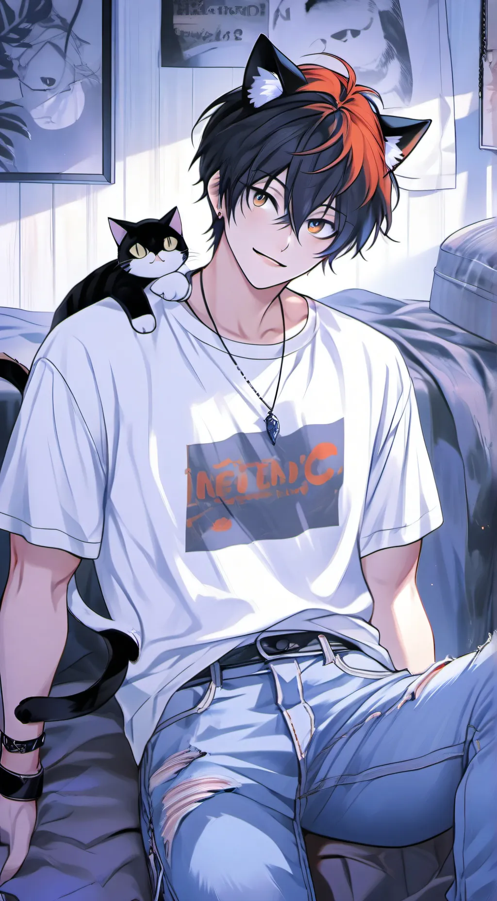 ai character: Felix  background