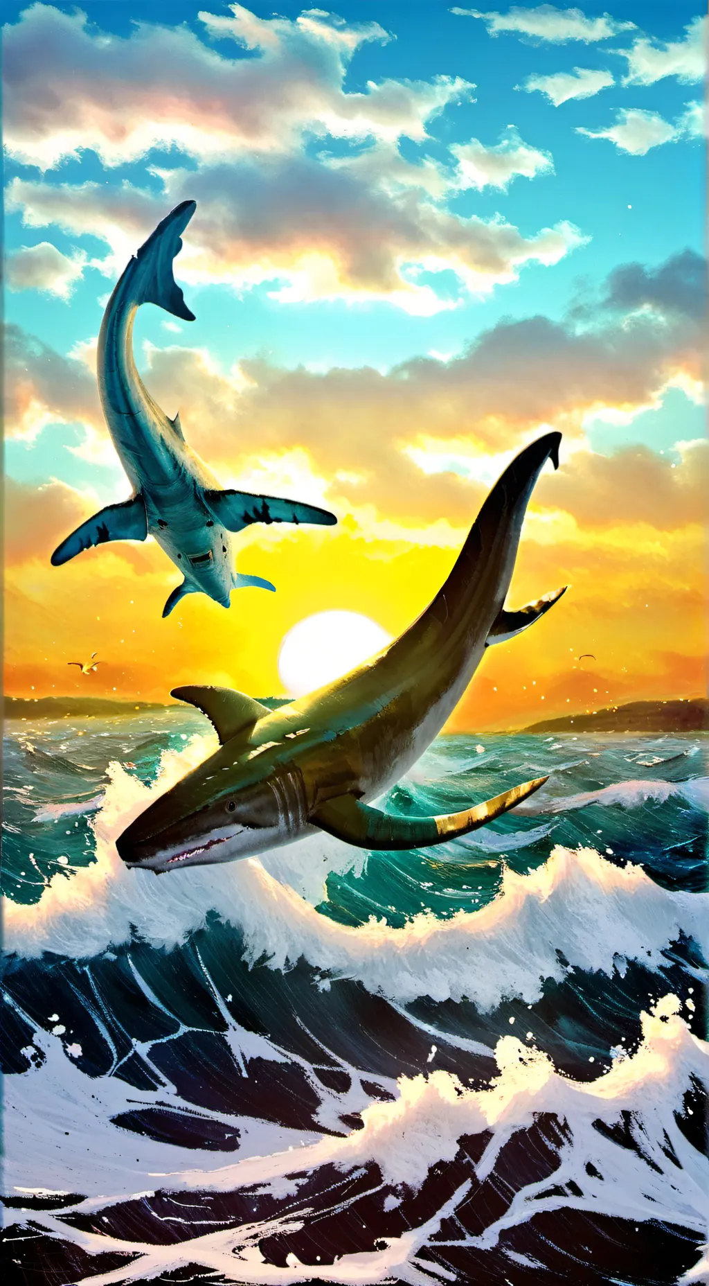 ai character: life as a mosasaur background