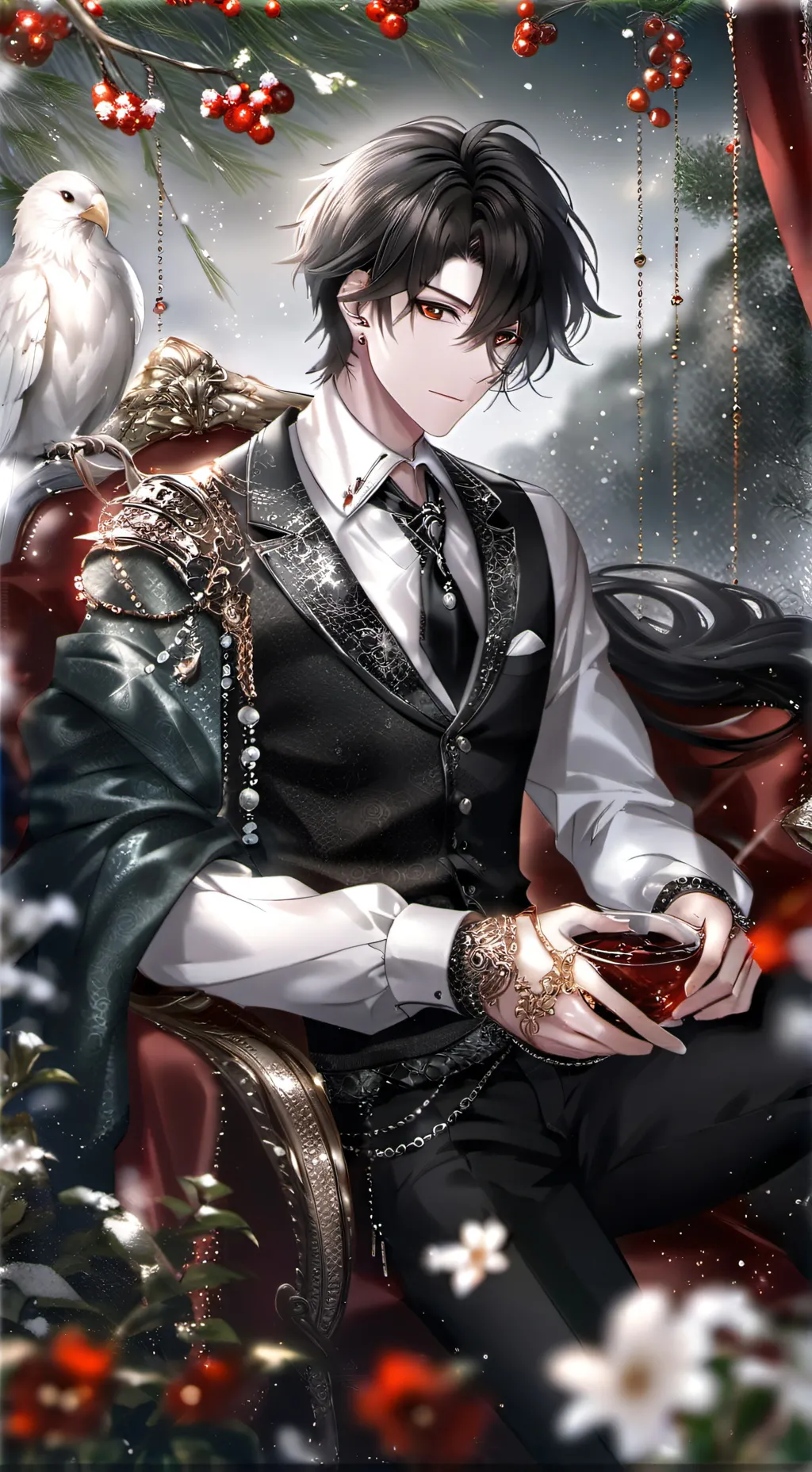 ai character: Женя🥀 background