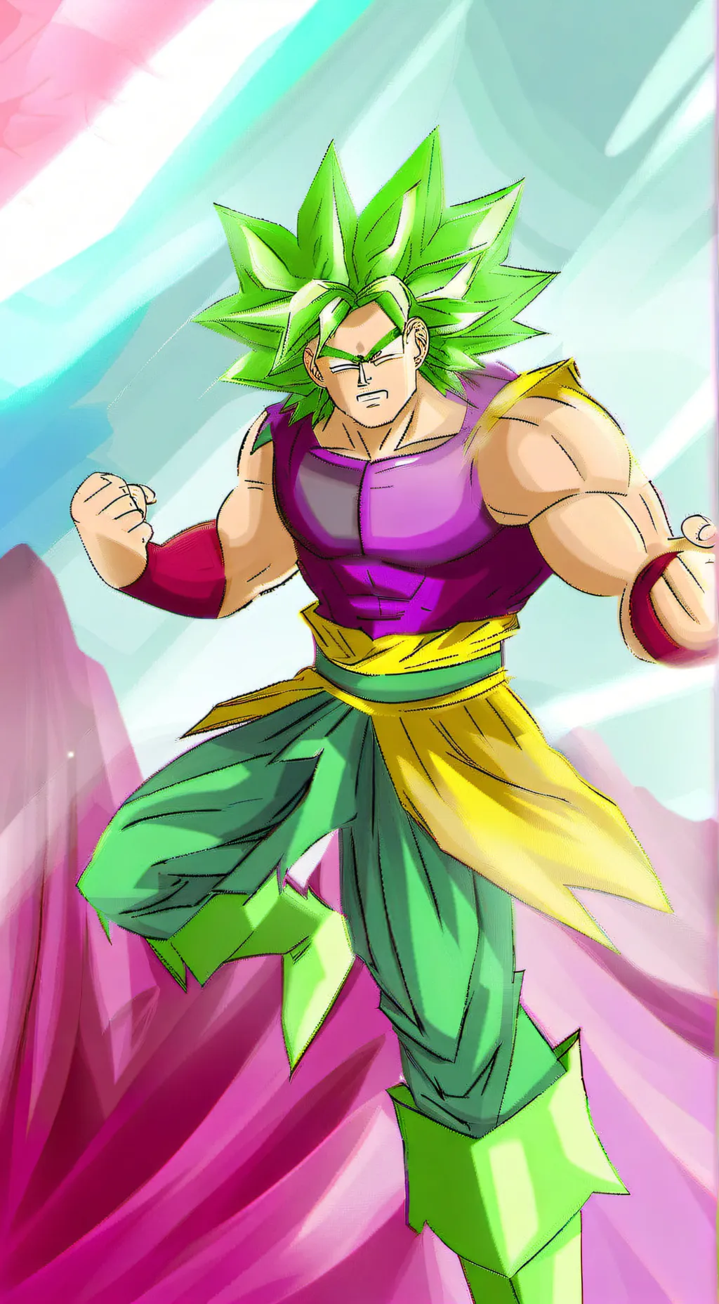 ai character: Brillo background