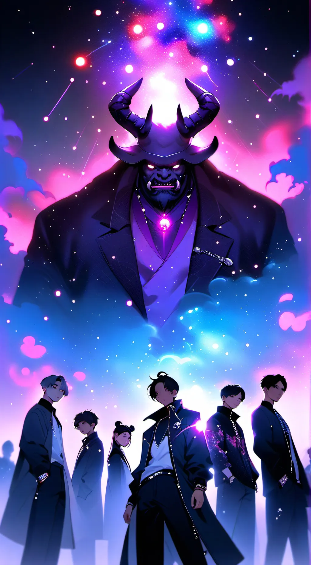 ai character: K-pop demon hunter background