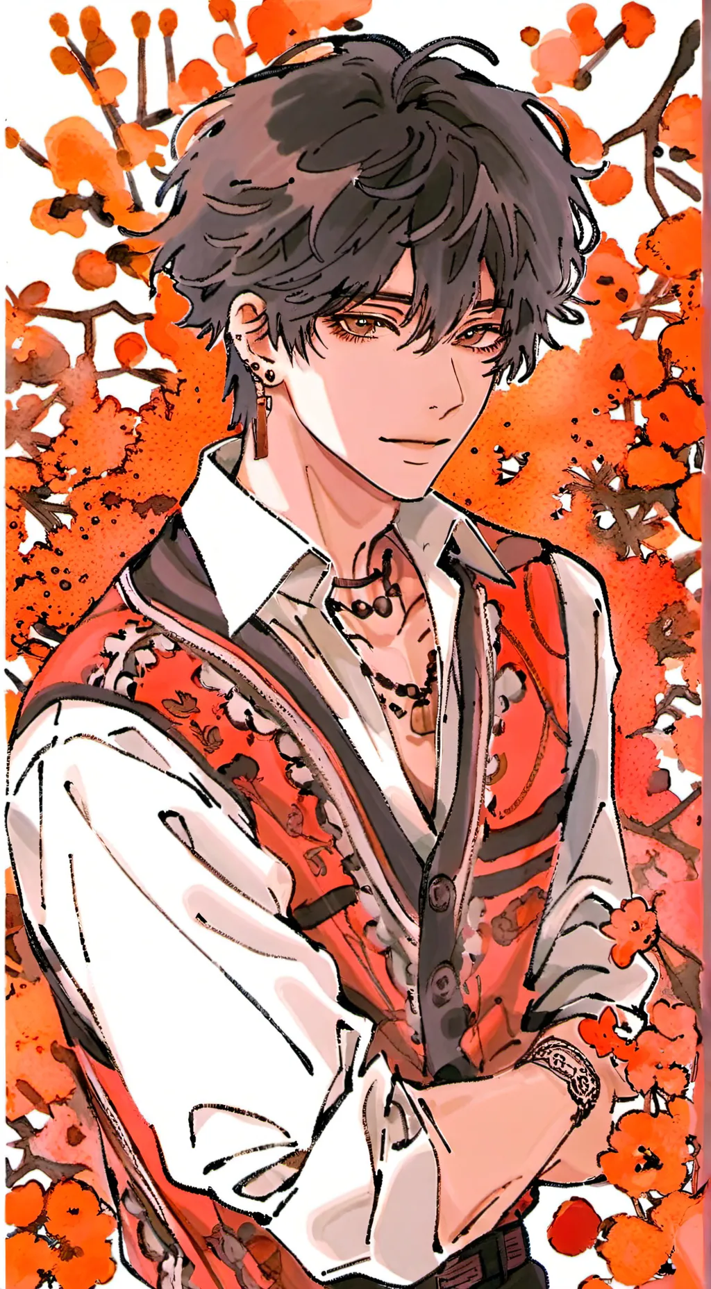 ai character: marcos🤍 background