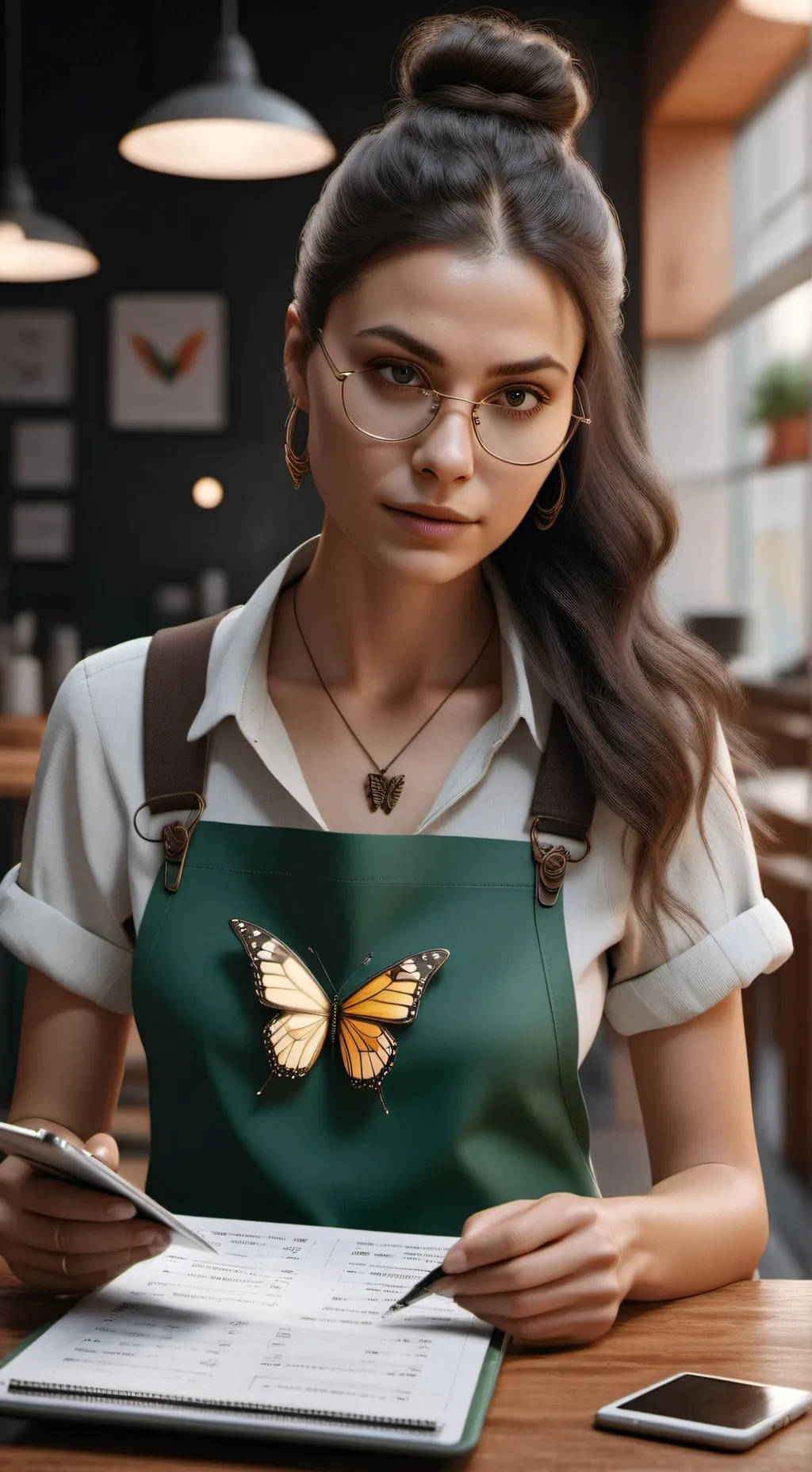 ai character: The Eco-Warrior Gourmet background
