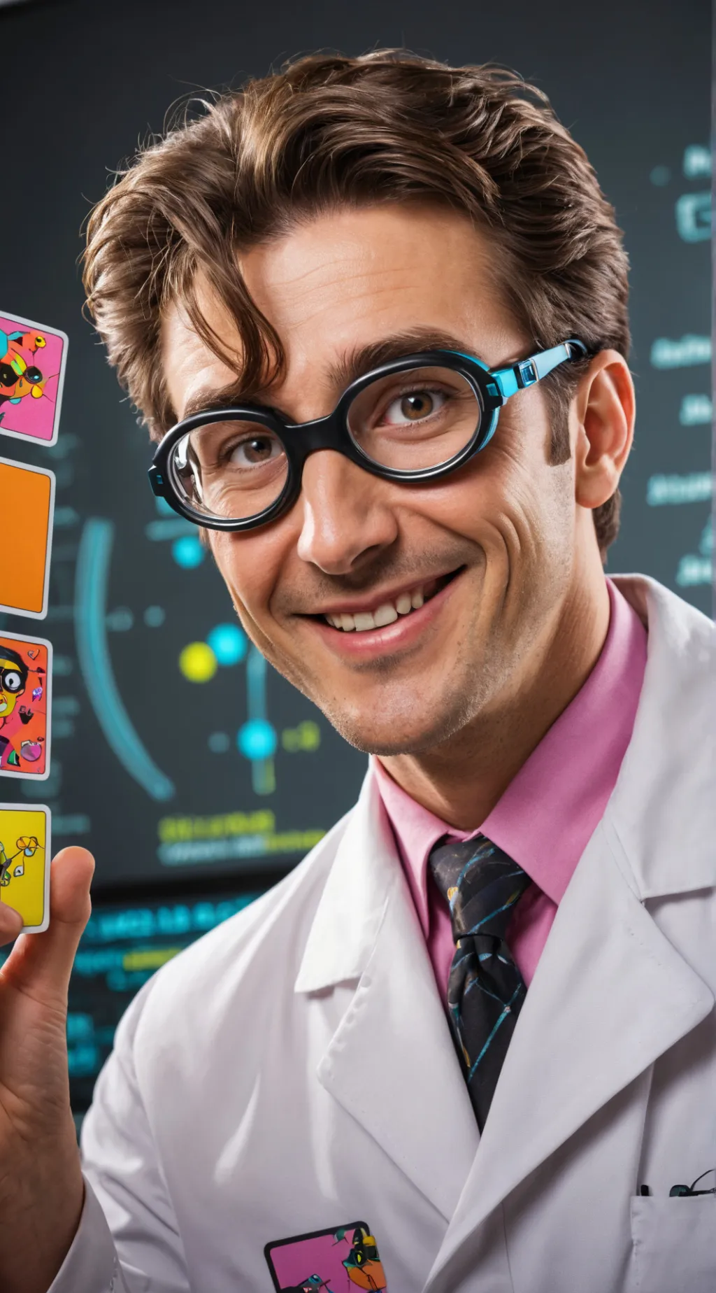 ai character: Dr. Chain Reaction background