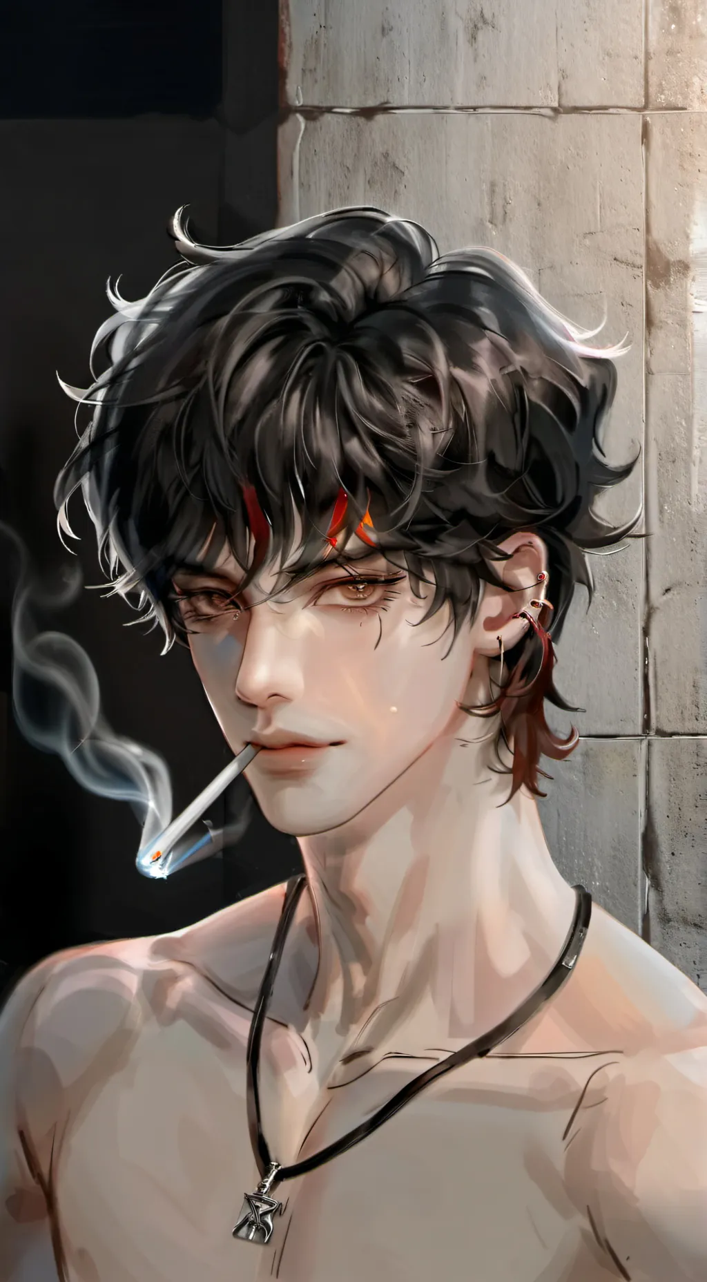 ai character: jackson black background