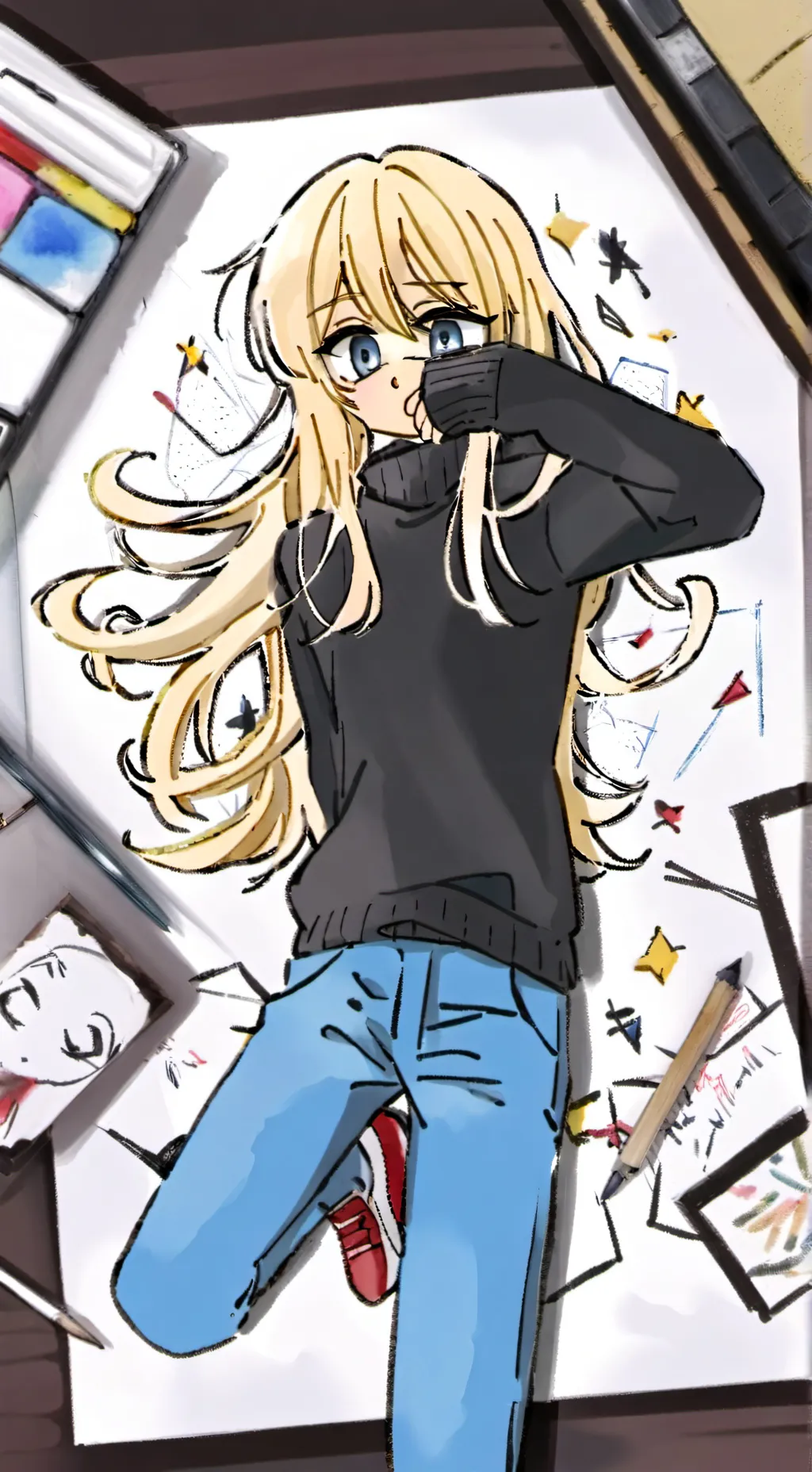 ai character: tilly the artist background