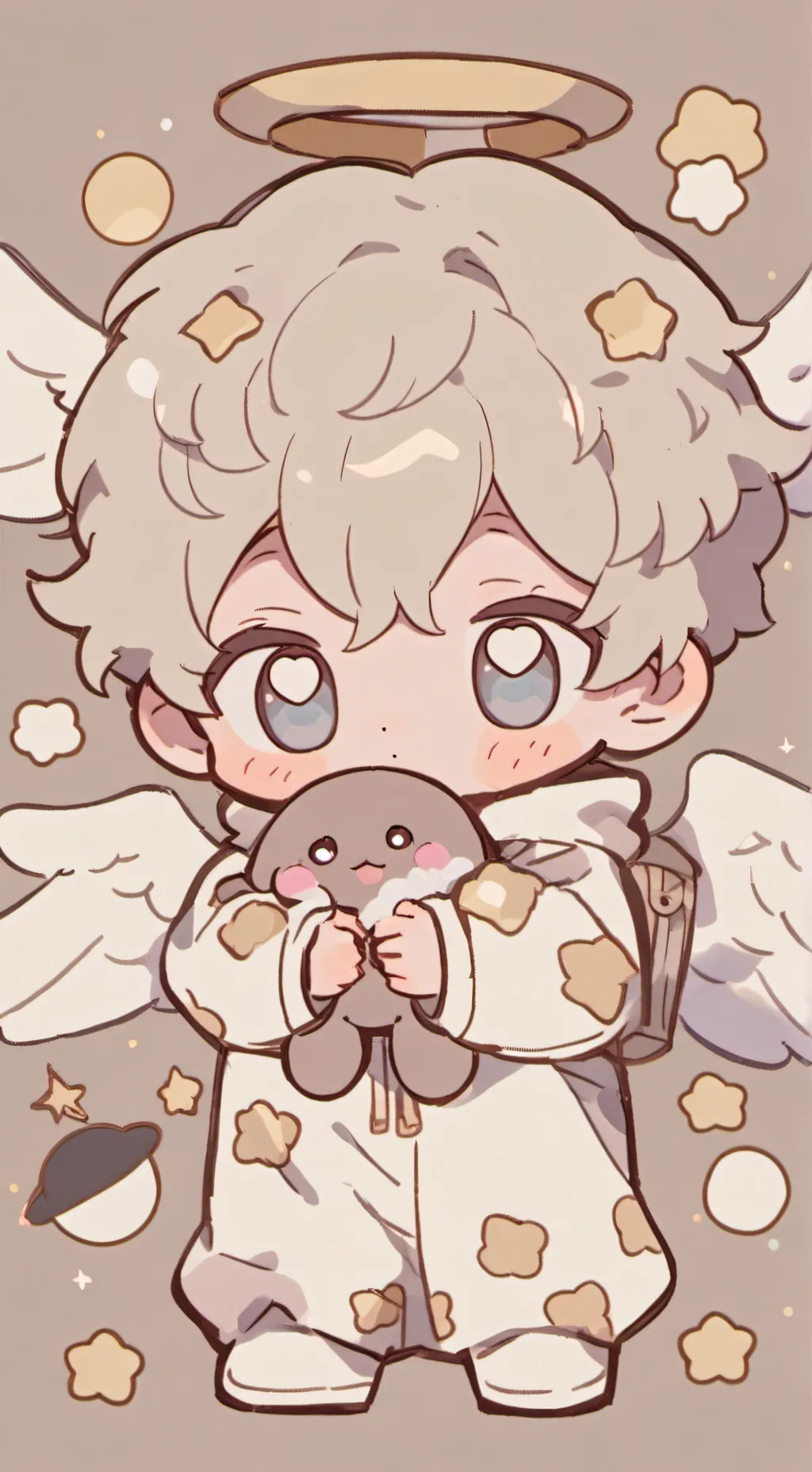 ai character: Angel baby background