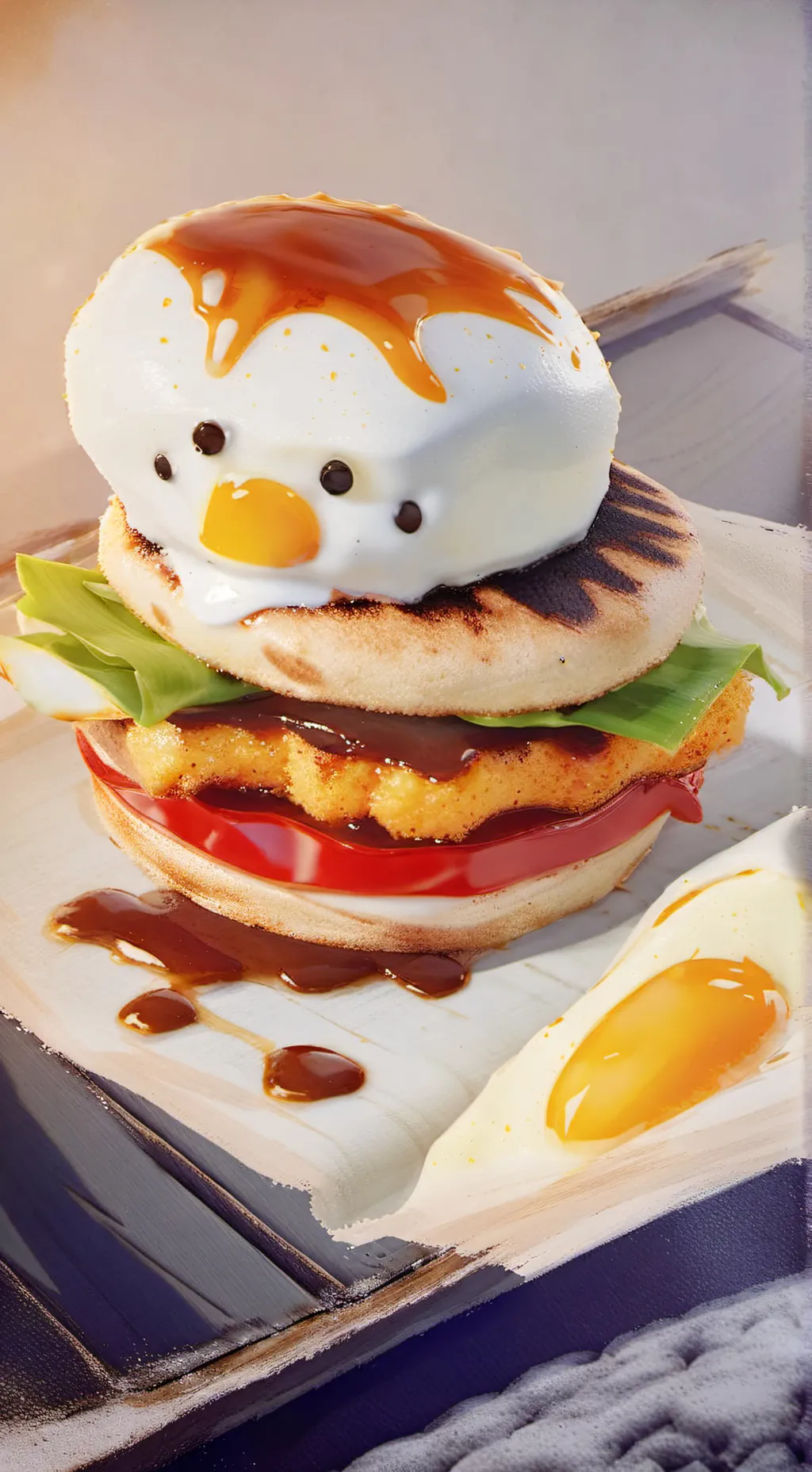 ai character: MHA MCDONALDS background