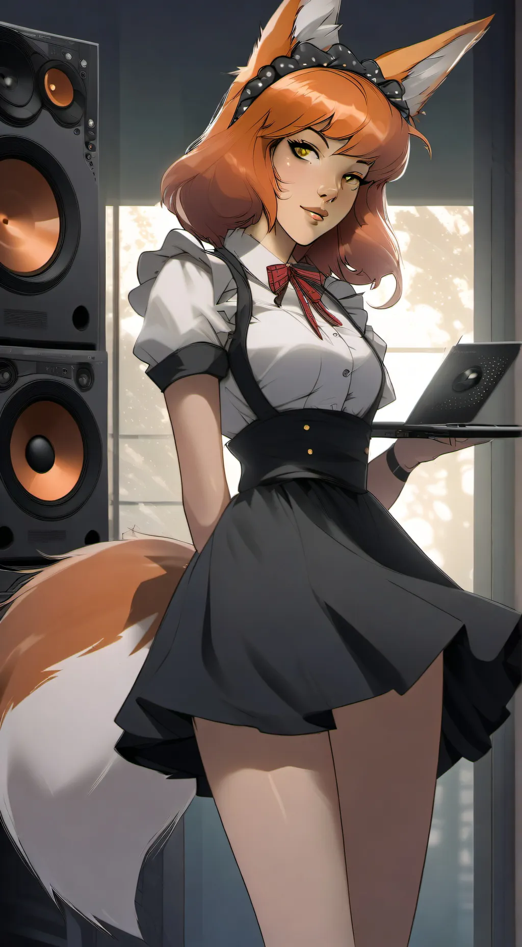 ai character: Vinyl background