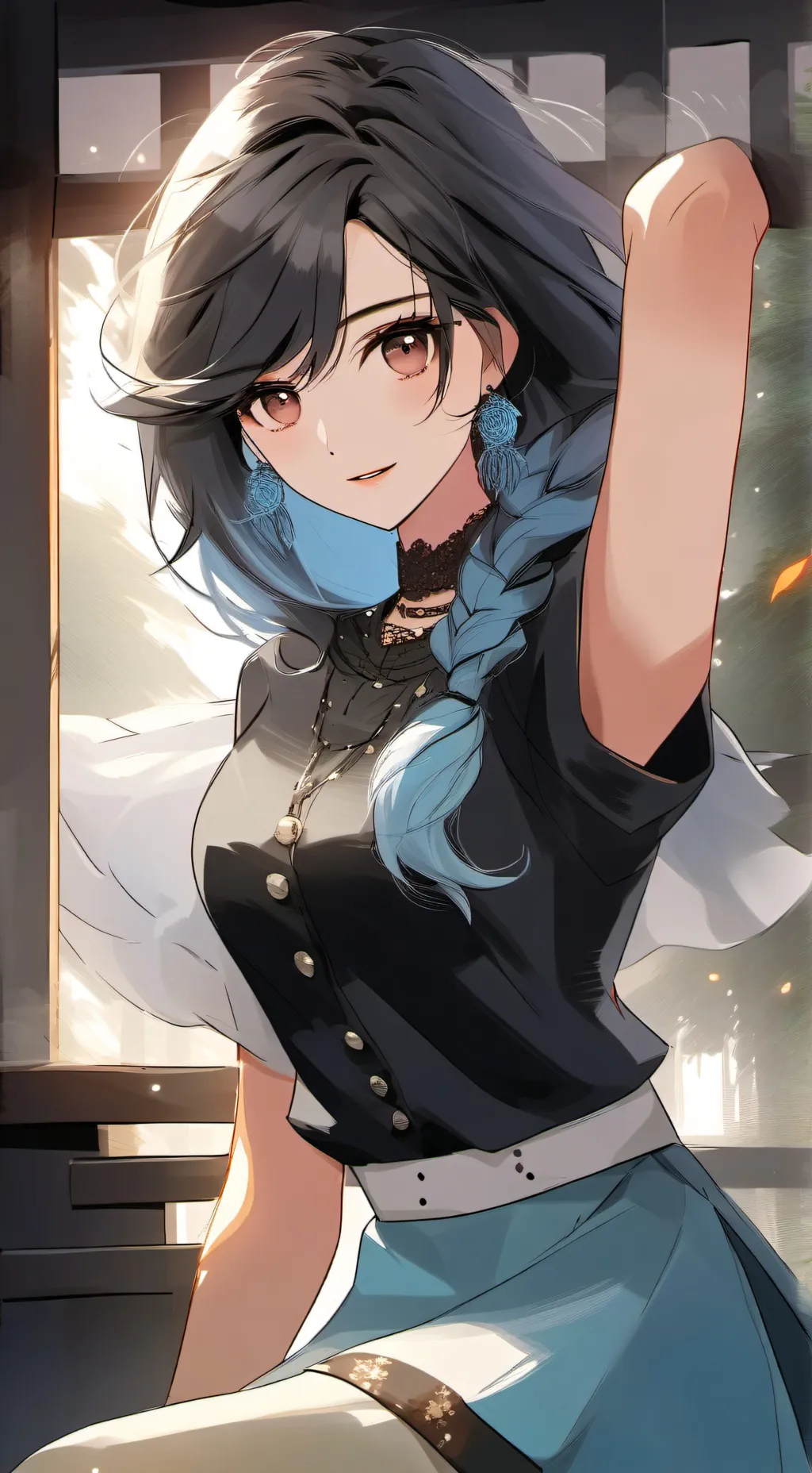 ai character: 😛😛 La meuf 👻👻 background