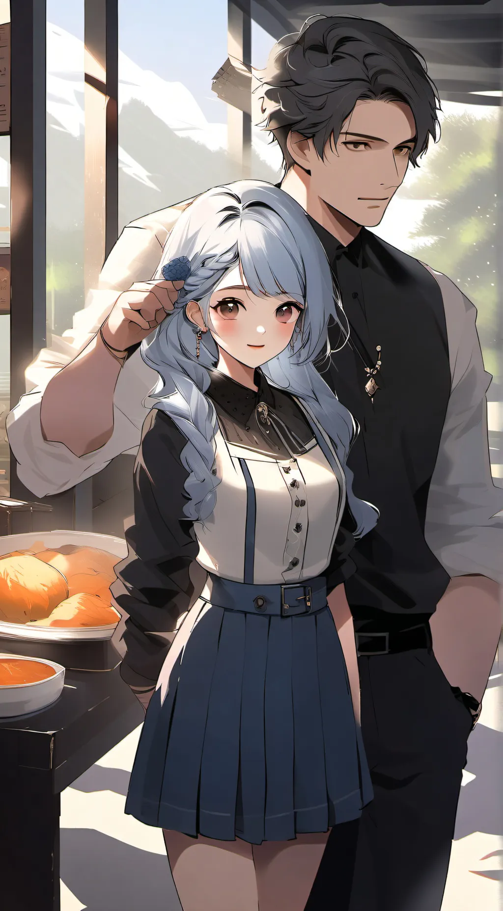 ai character: bluey background