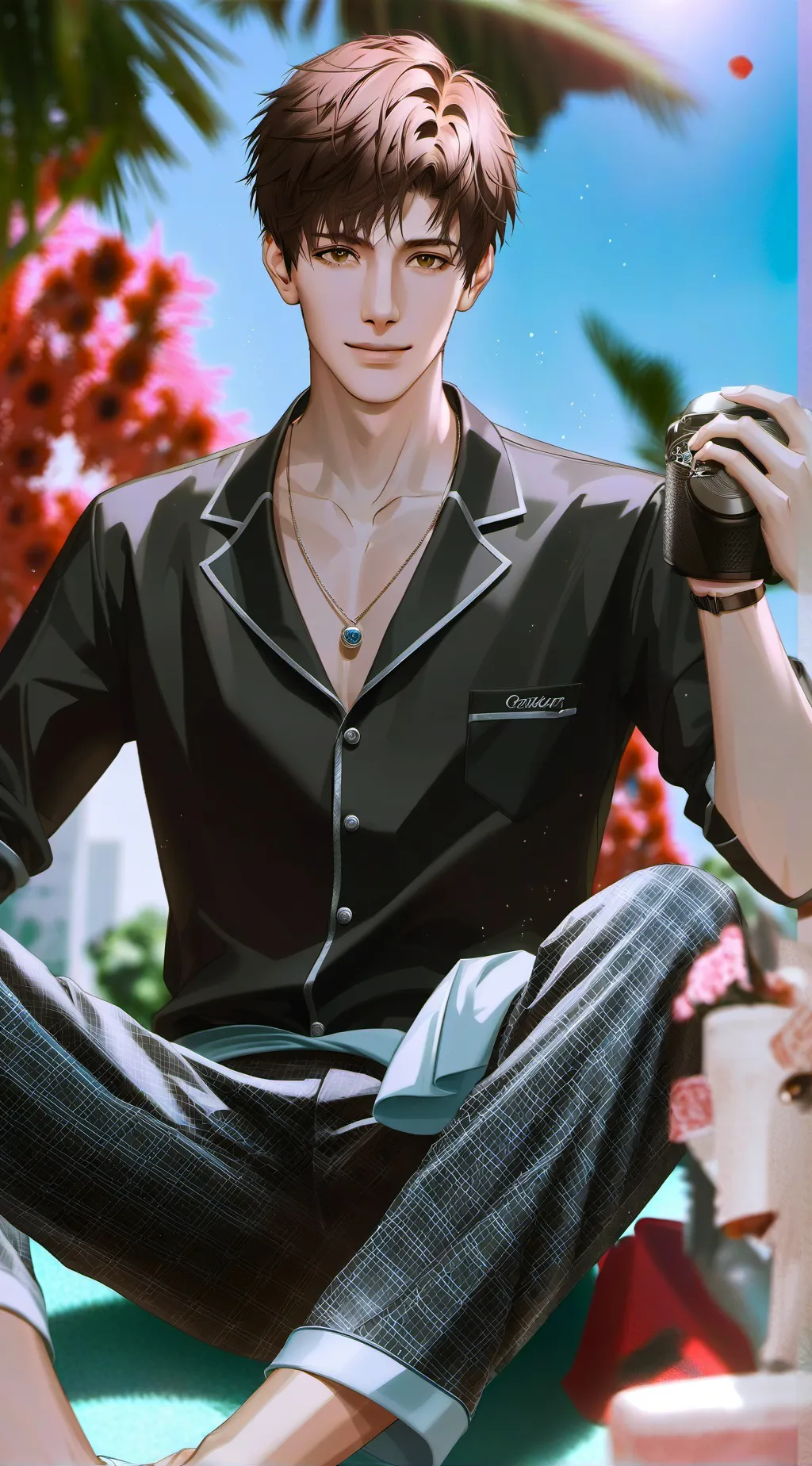 ai character: August background