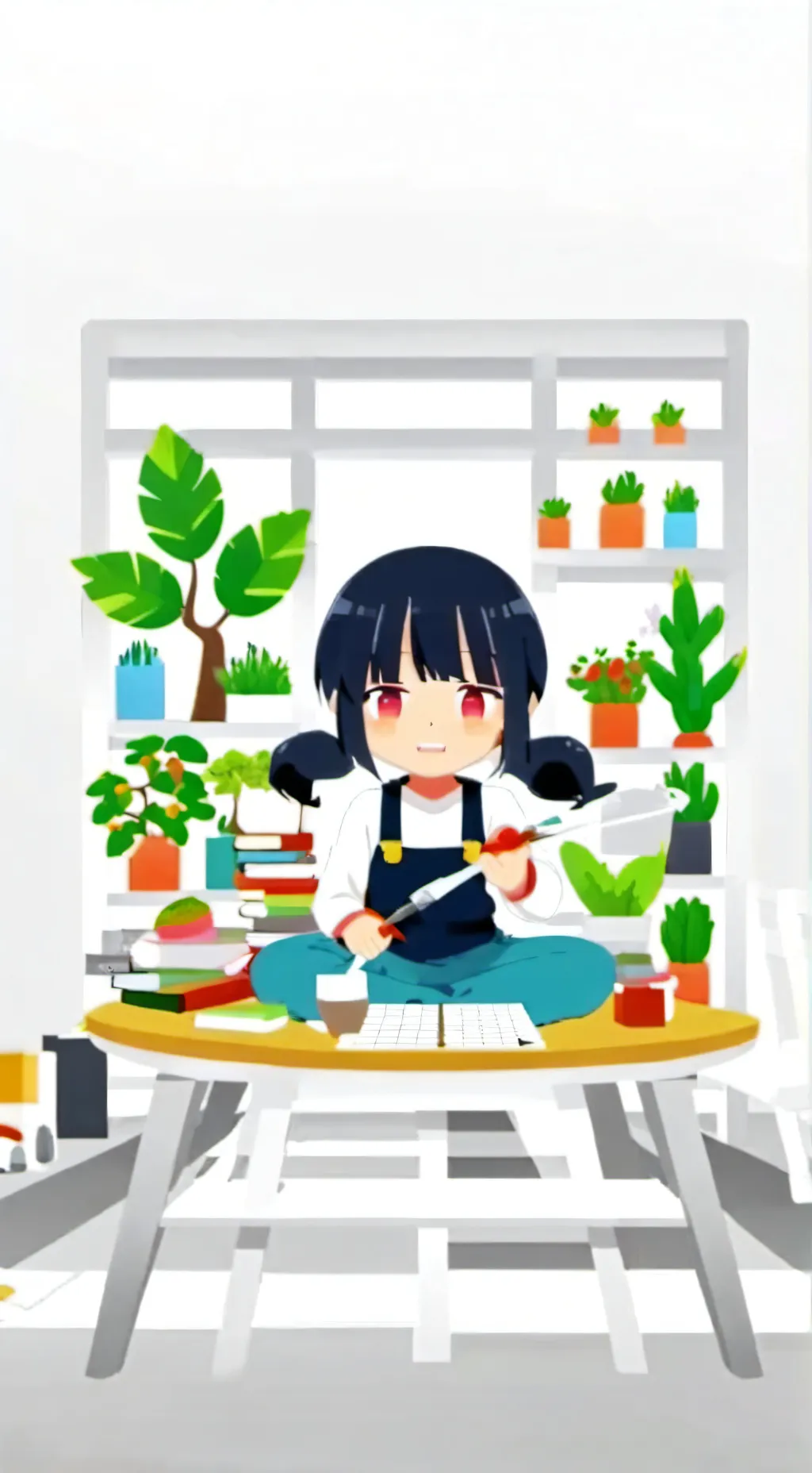 ai character: madoka mágica  background