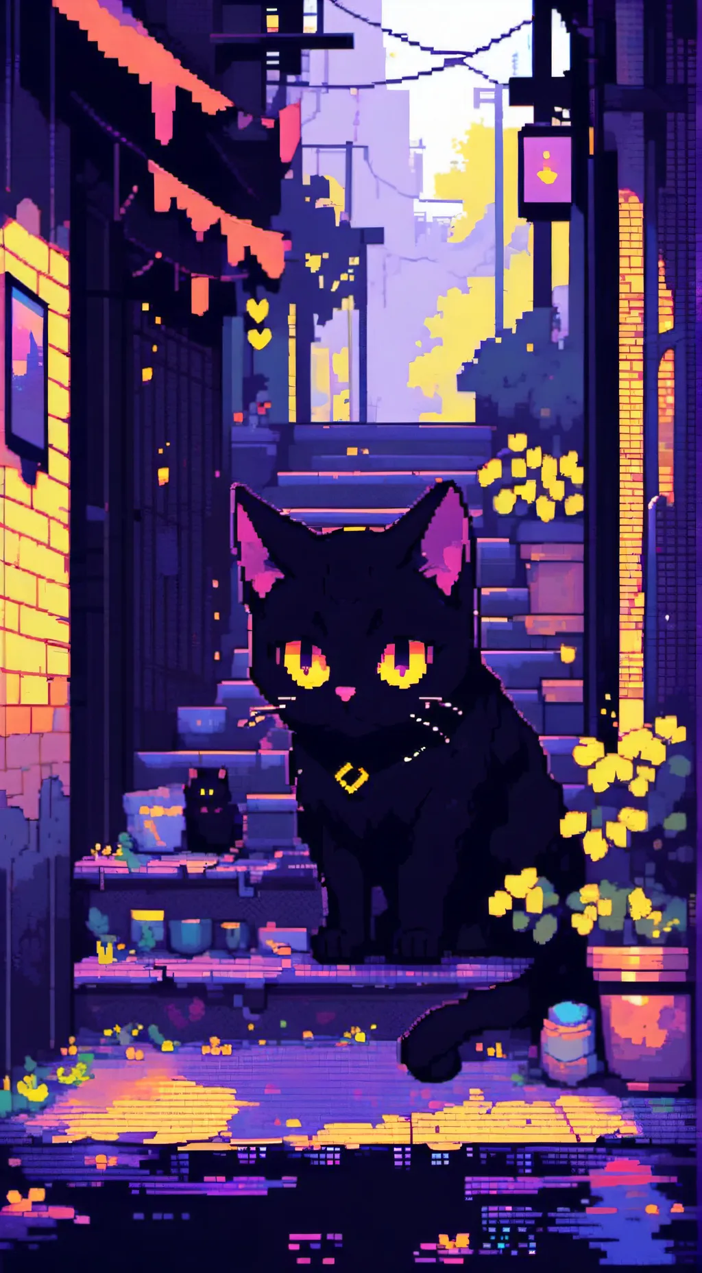 ai character: The cat background