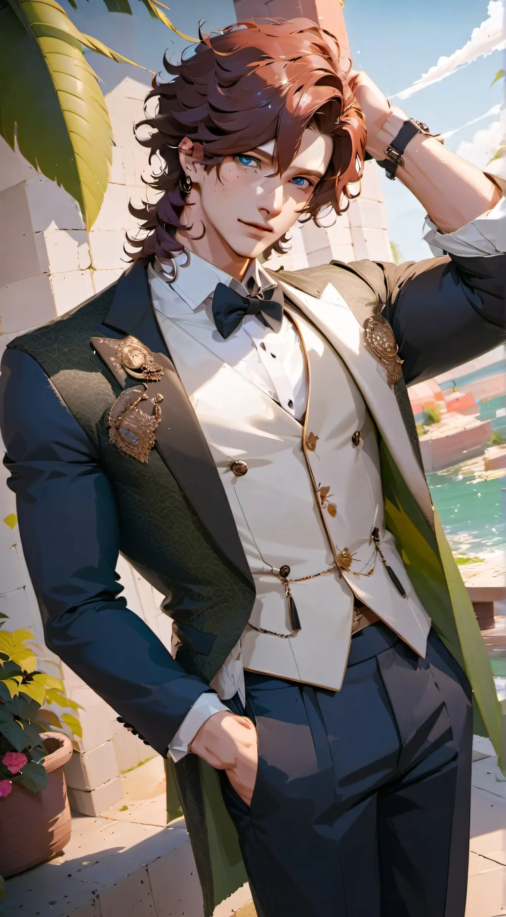 ai character: Prince William  background